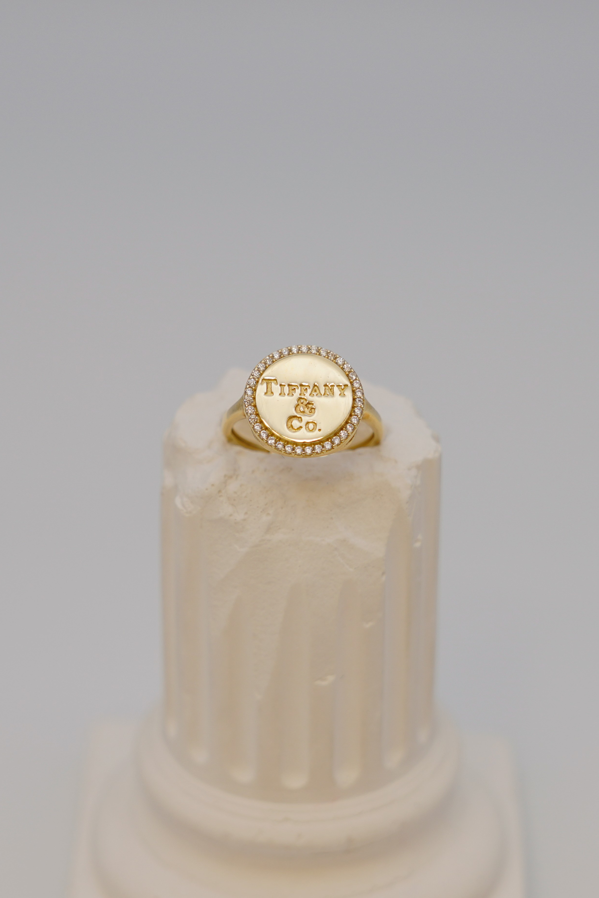  Zirkonstein-Tiffany-Ring 14 Karat
