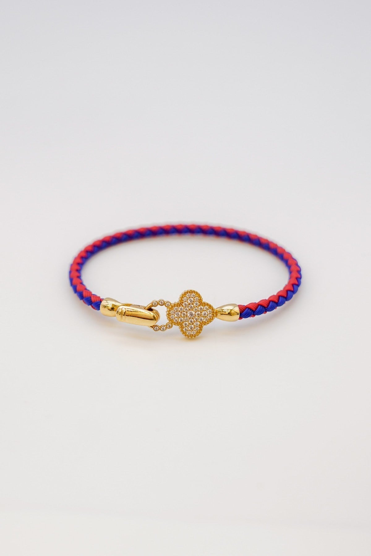 Zirkonstein-Vancleff-Strickarmband 14 Karat