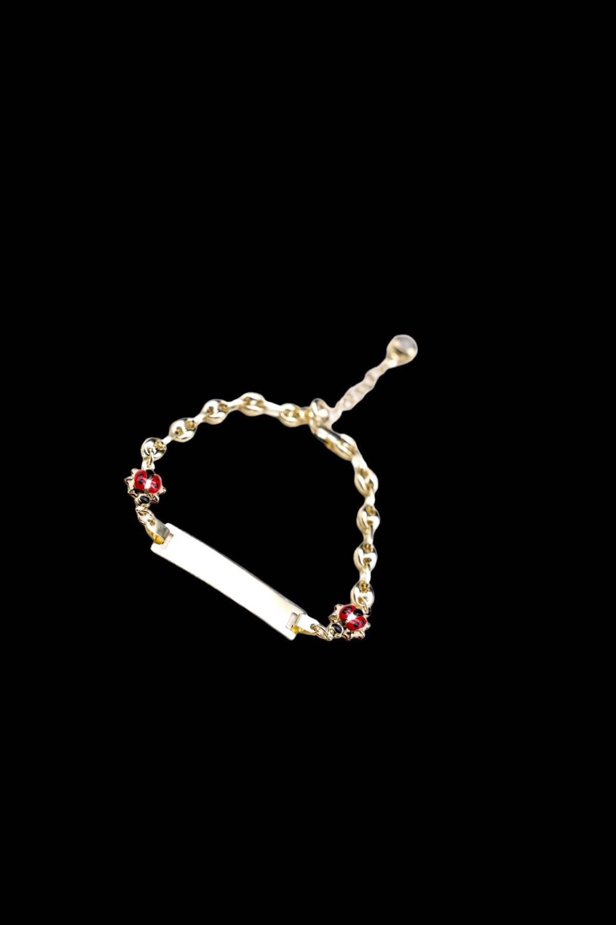 Uğur Böcekli Çocuk Bileklik 14 ayar