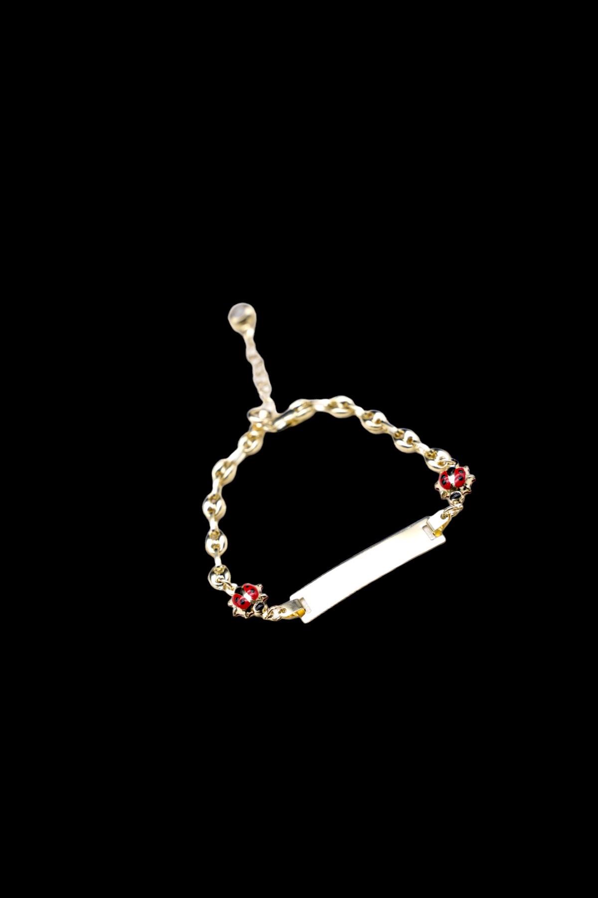 Uğur Böcekli Çocuk Bileklik 14 ayar