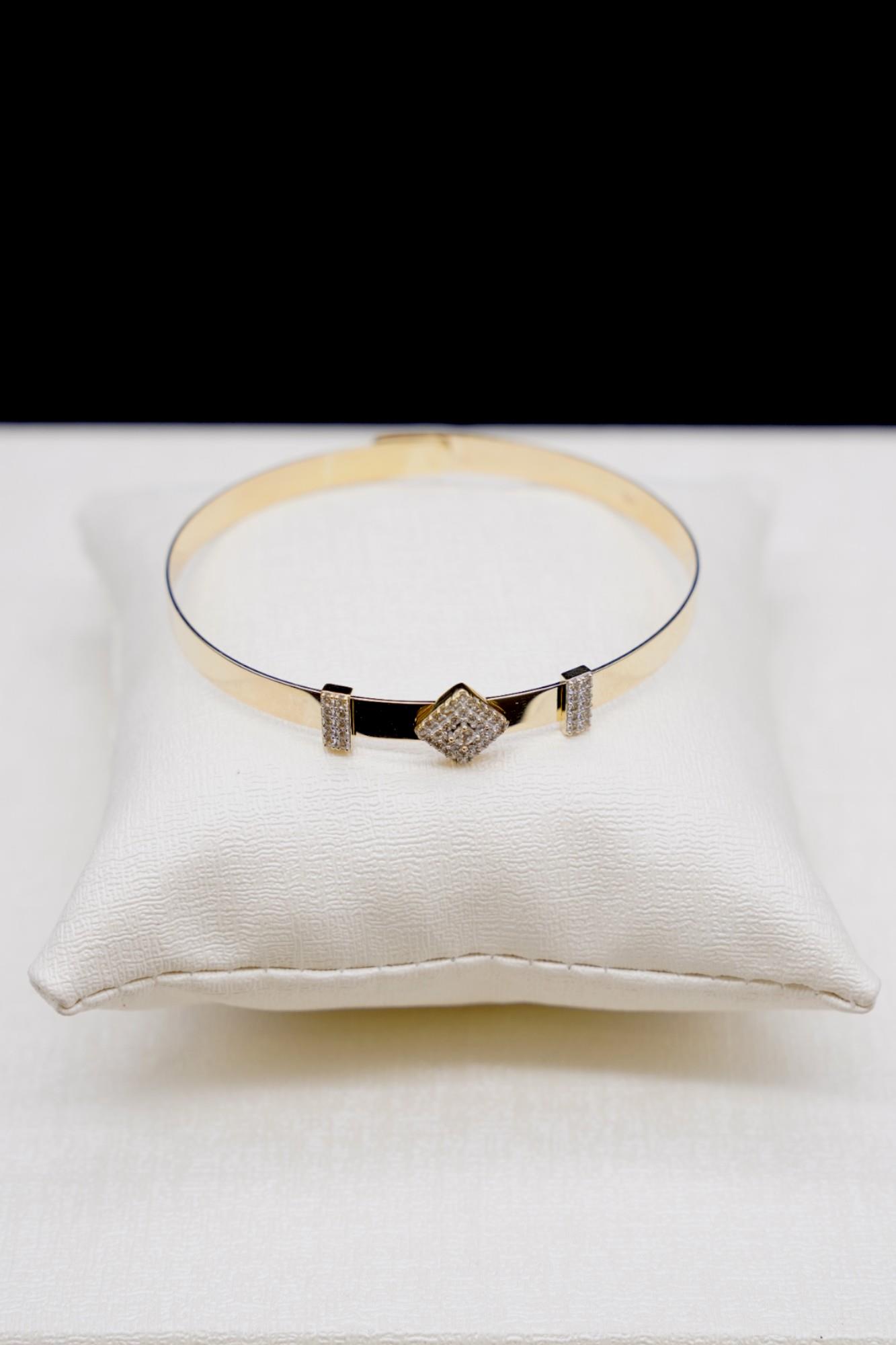 Zirkon Taşlı Bilezik 14 Ayar