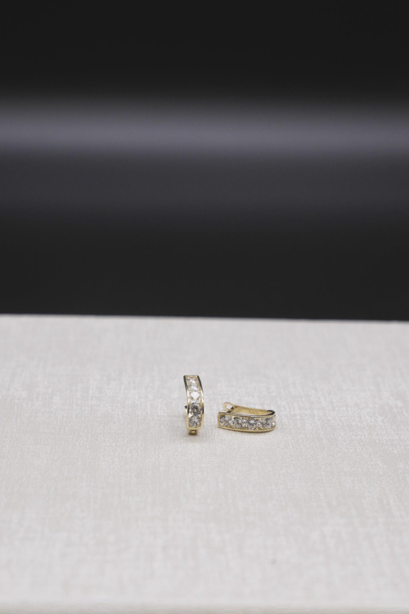 Zirkon Taşlı Çocuk Küpe 14 Ayar