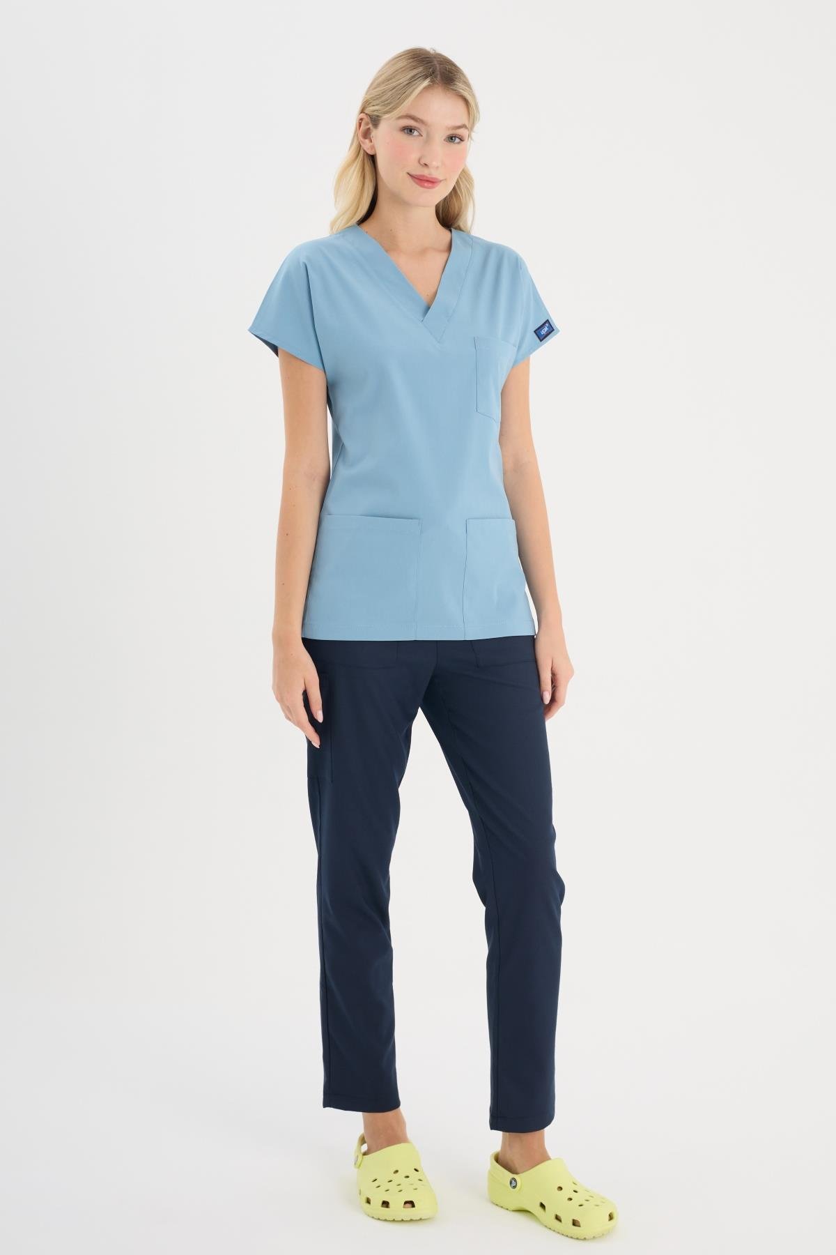 ALICE BLUE CORE-FLEX LYCRA WOMEN TOP