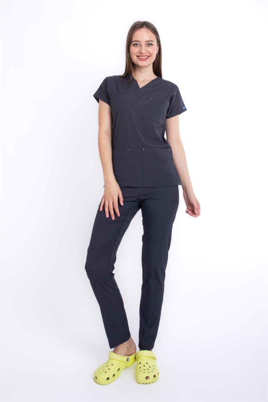 ANTRASİT GRİ CORE-FLEX KADIN CERRAHİ TAKIM