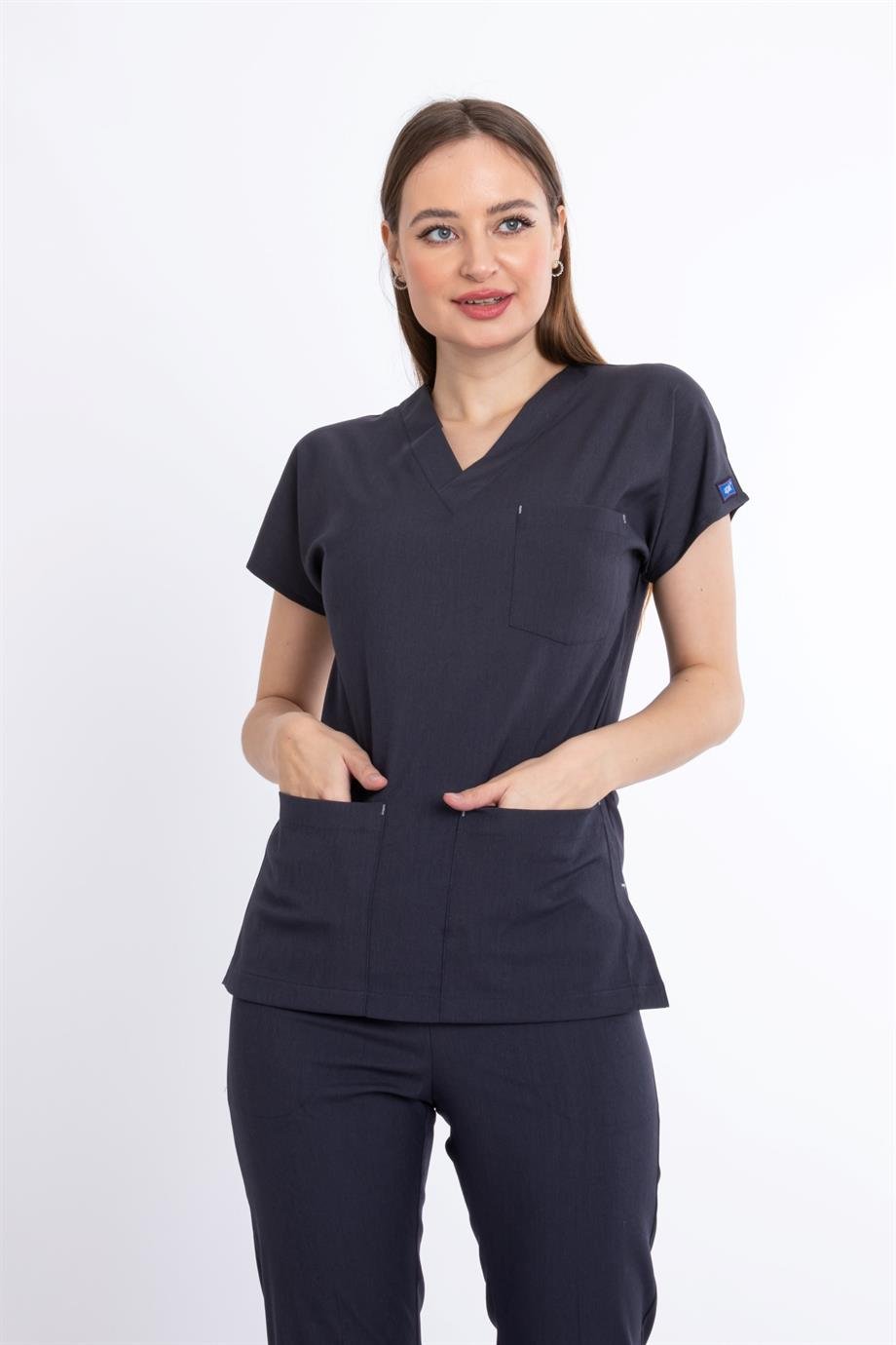 ANTRASİT GRİ CORE-FLEX KADIN CERRAHİ TAKIM