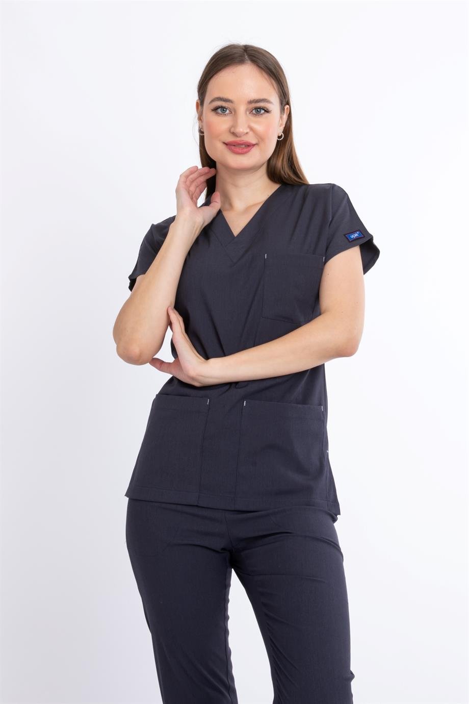 ANTRASİT GRİ CORE-FLEX KADIN CERRAHİ TAKIM