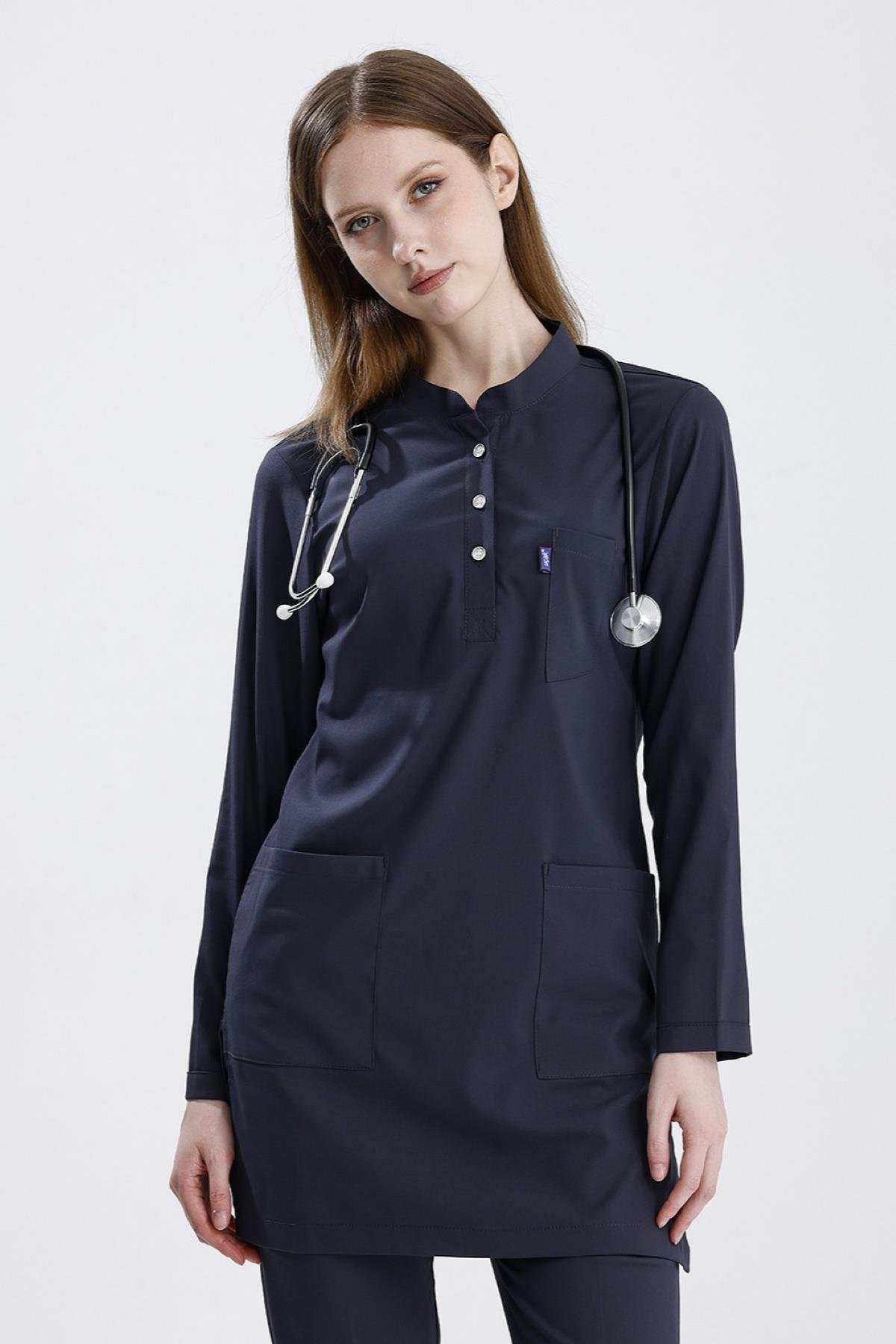 ANTRASİT GRİ KARYA TESETTÜR ÜNİFORMA TAKIM