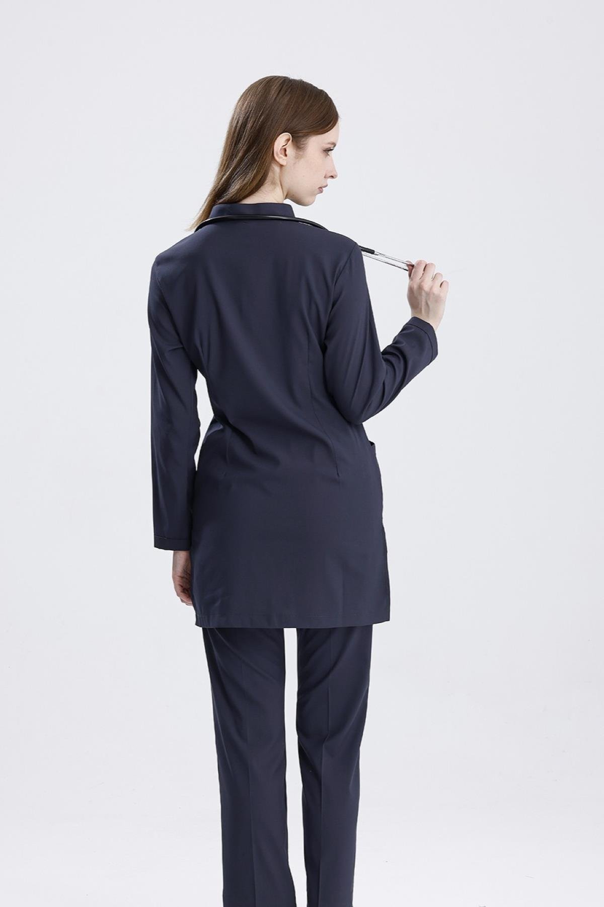 ANTRASİT GRİ KARYA TESETTÜR ÜNİFORMA TAKIM