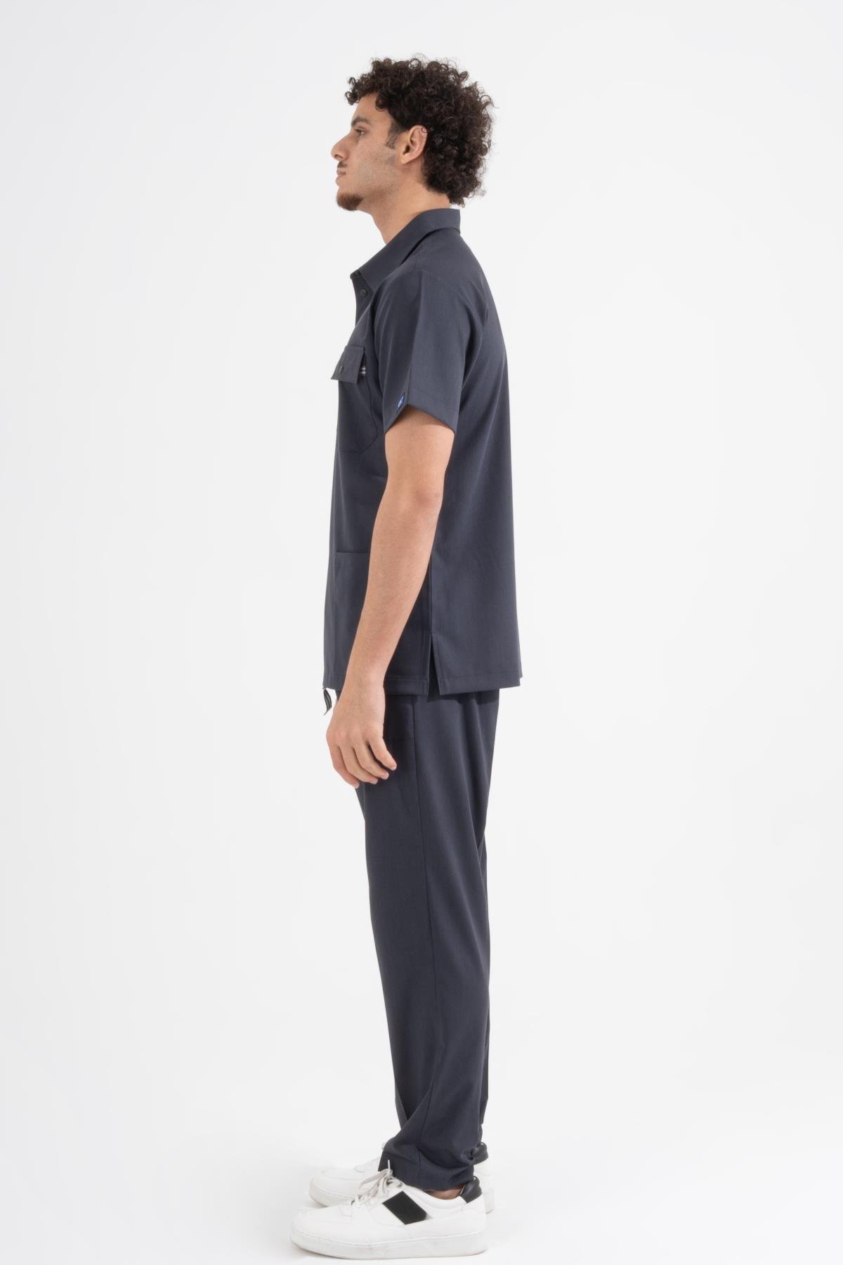 ANTRASİT GRİ MILAN PREMIUM SCRUBS TAKIM