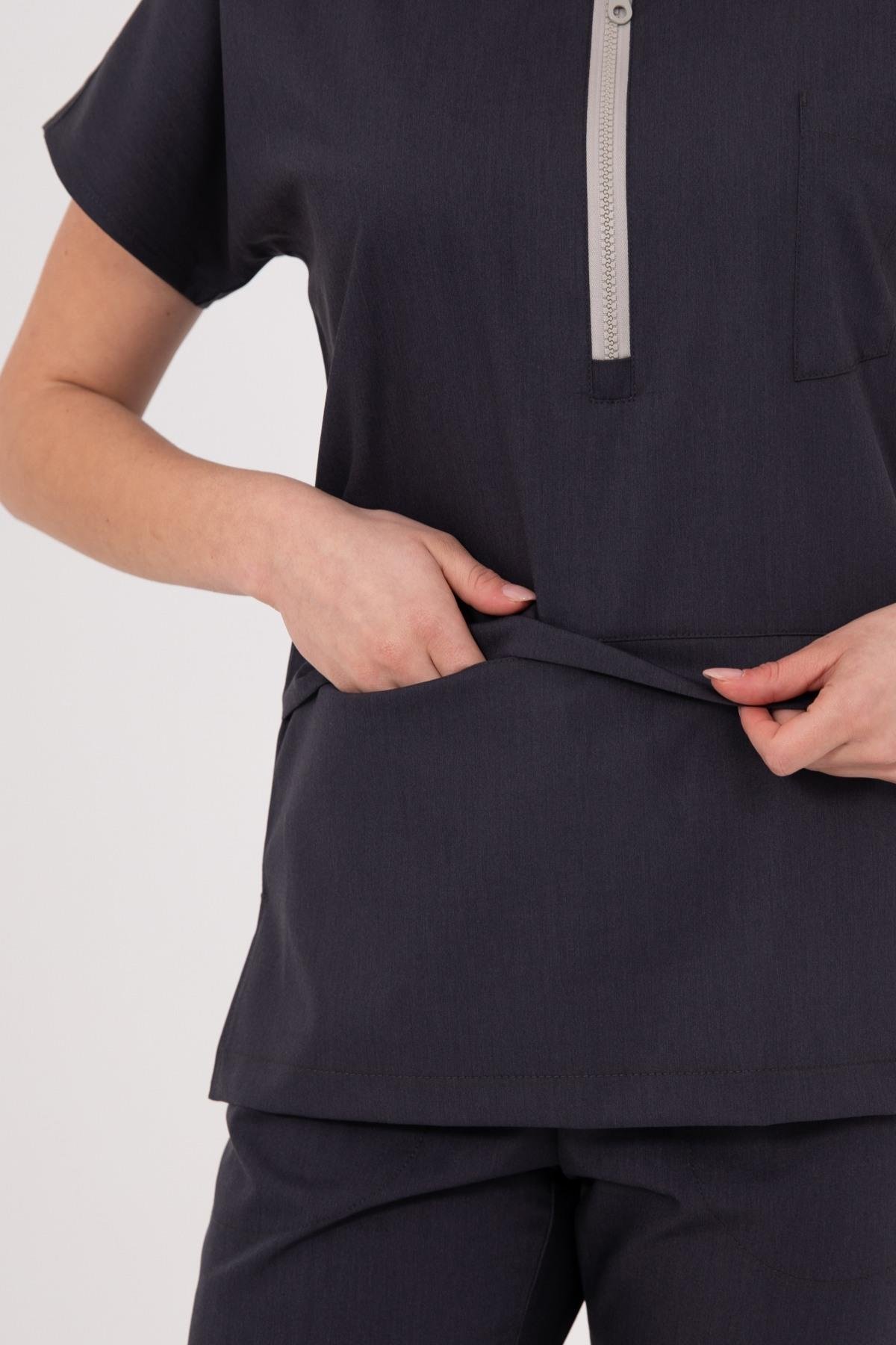 ANTRASİT GRİ MYRA PREMIUM ÜNİFORMA TAKIM