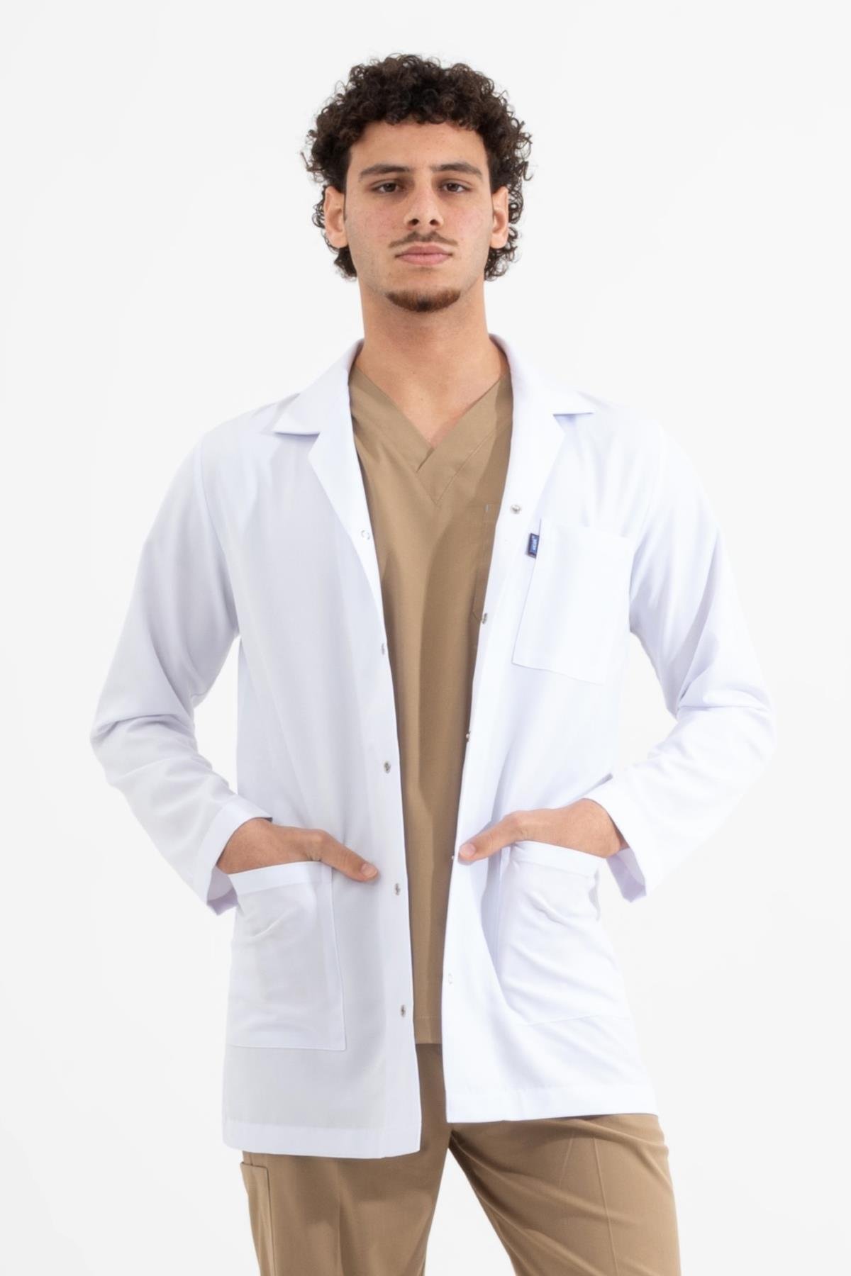 ARA BOY, UZUN KOL, KLASİK YAKA, ERKEK DOKTOR ÖNLÜĞÜ