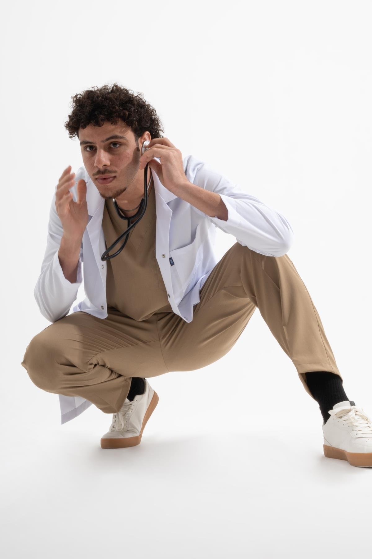 ARA BOY, UZUN KOL, KLASİK YAKA, ERKEK DOKTOR ÖNLÜĞÜ