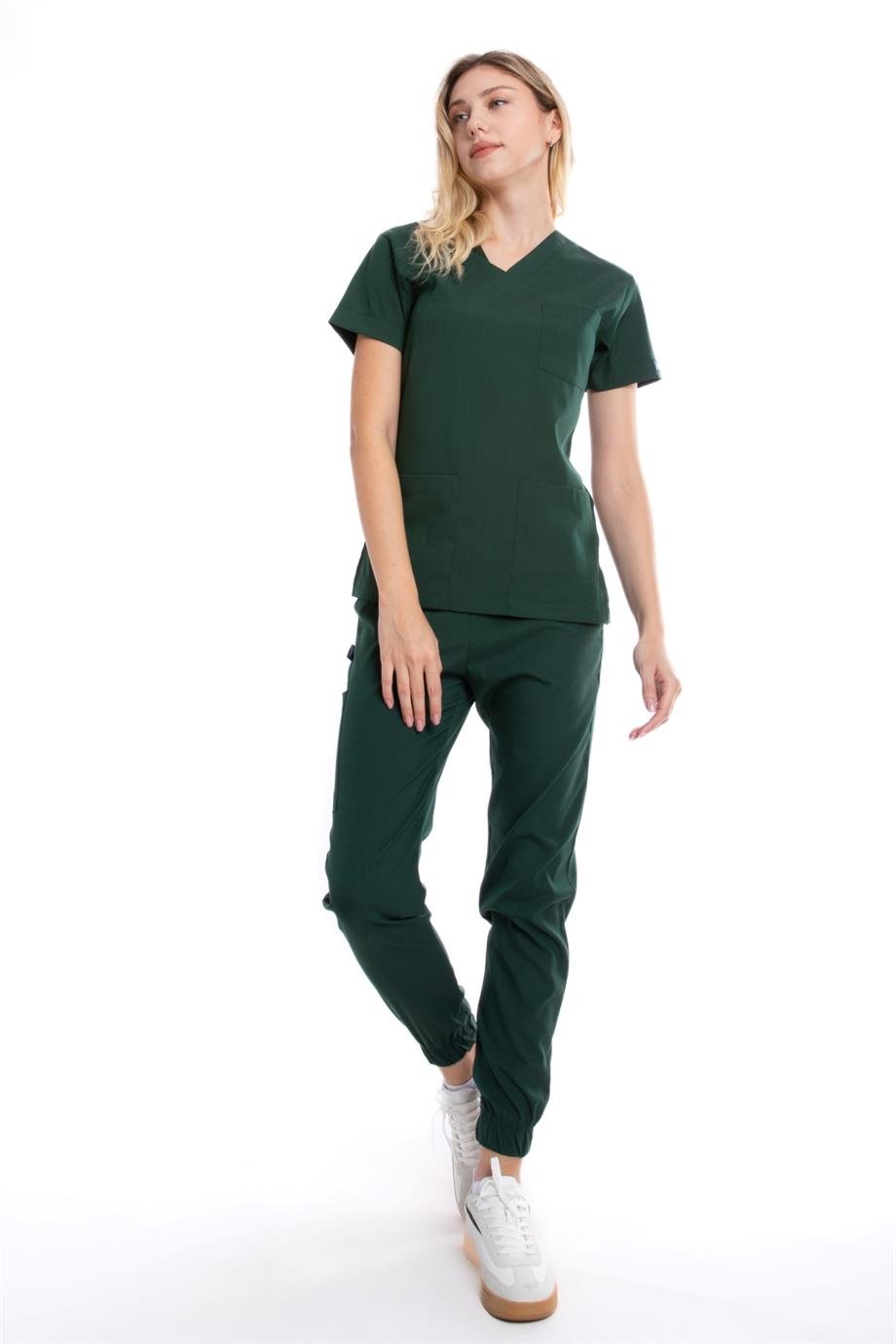 AVCI YEŞİLİ JOGGER KADIN ÜNİFORMA TAKIM