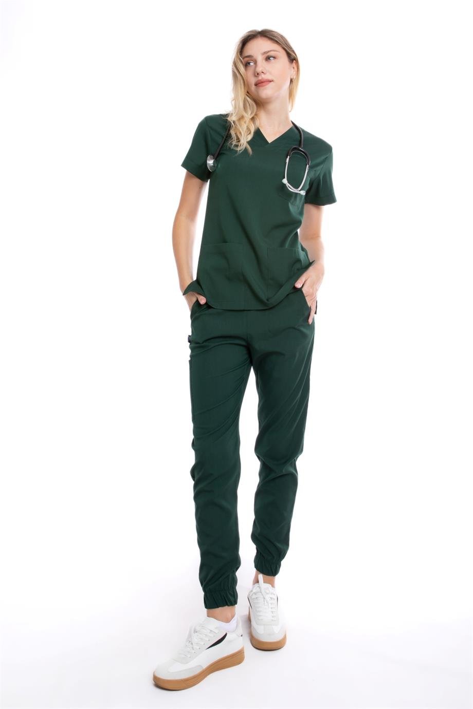 AVCI YEŞİLİ JOGGER KADIN ÜNİFORMA TAKIM