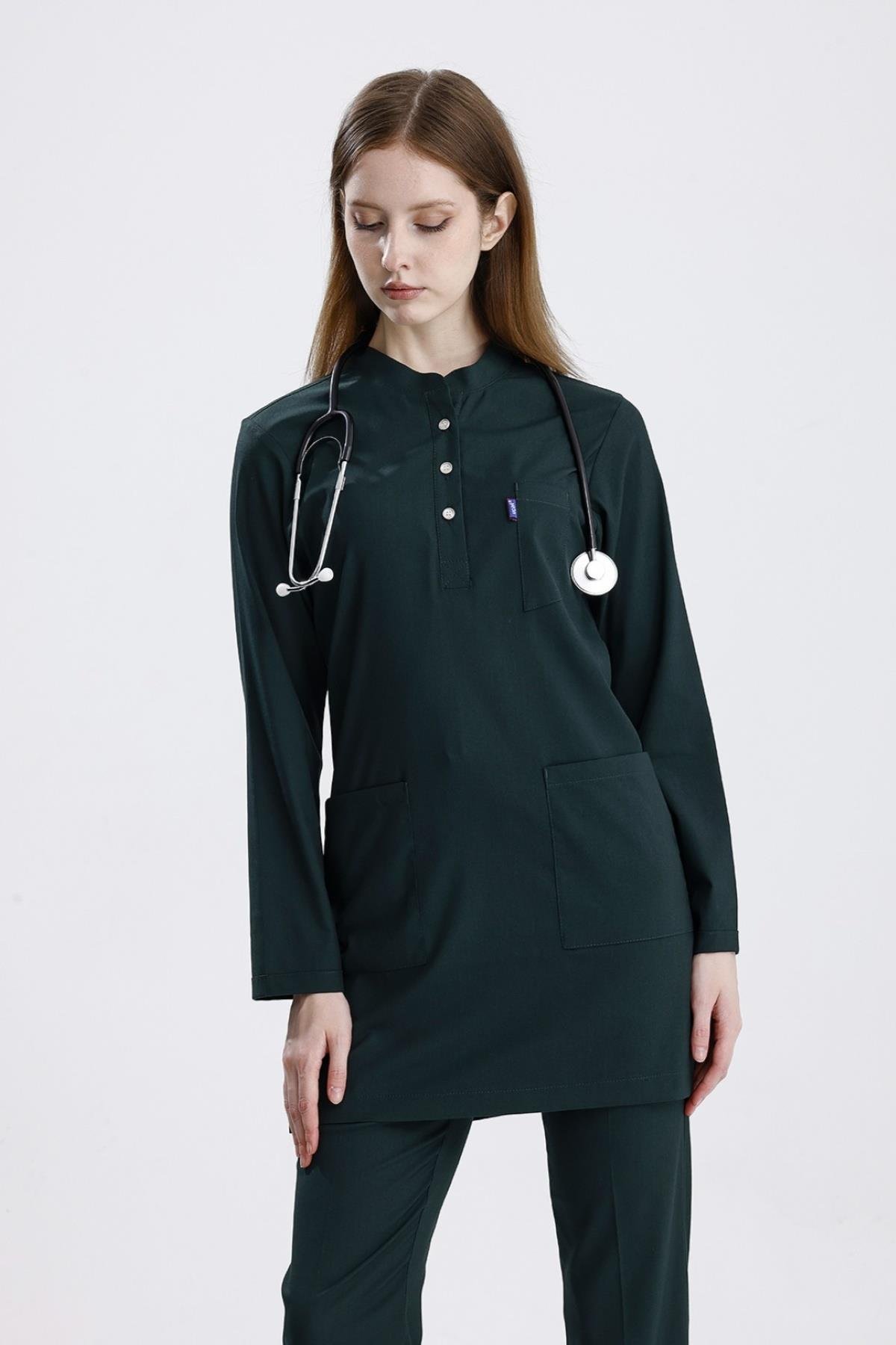 AVCI YEŞİLİ KARYA TESETTÜR ÜNİFORMA TAKIM