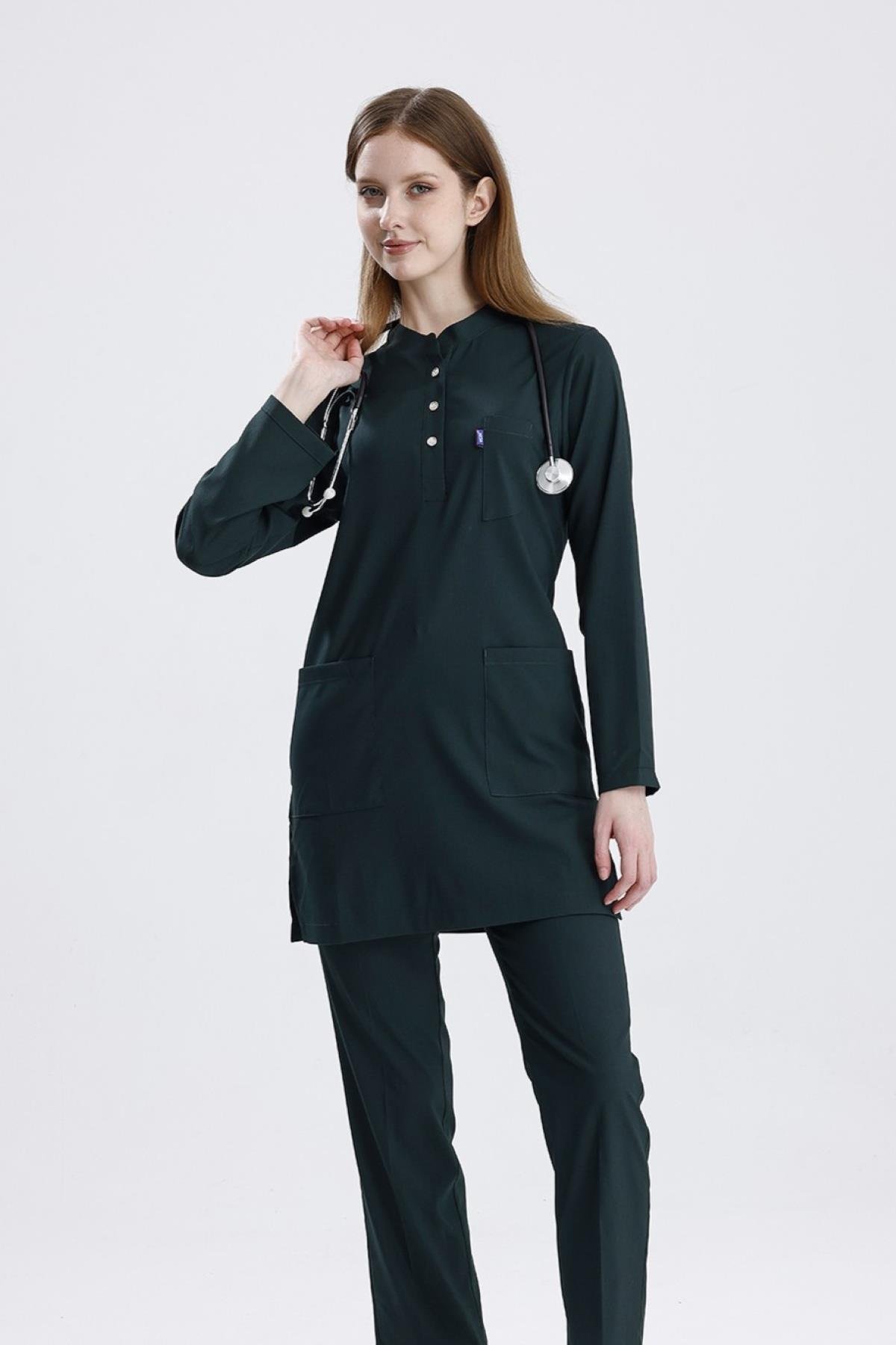 AVCI YEŞİLİ KARYA TESETTÜR ÜNİFORMA TAKIM