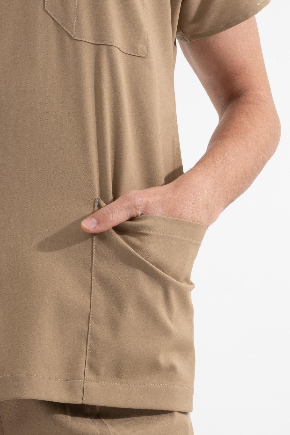 BEJ CORE-FLEX ERKEK CERRAHİ TAKIM