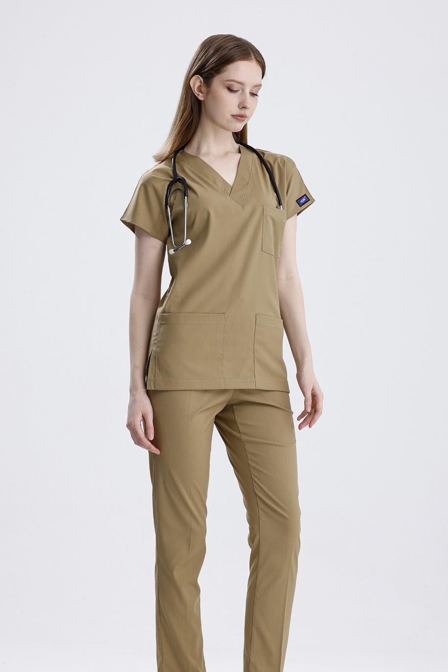 BEJ CORE-FLEX KADIN CERRAHİ TAKIM