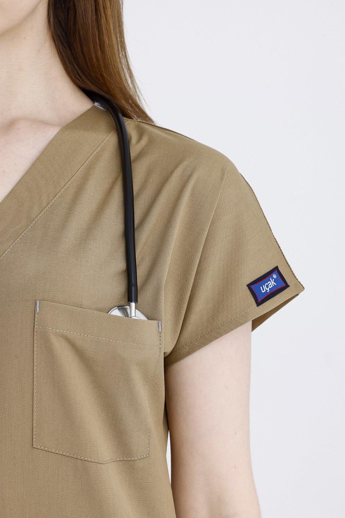 BEJ CORE-FLEX KADIN CERRAHİ TAKIM