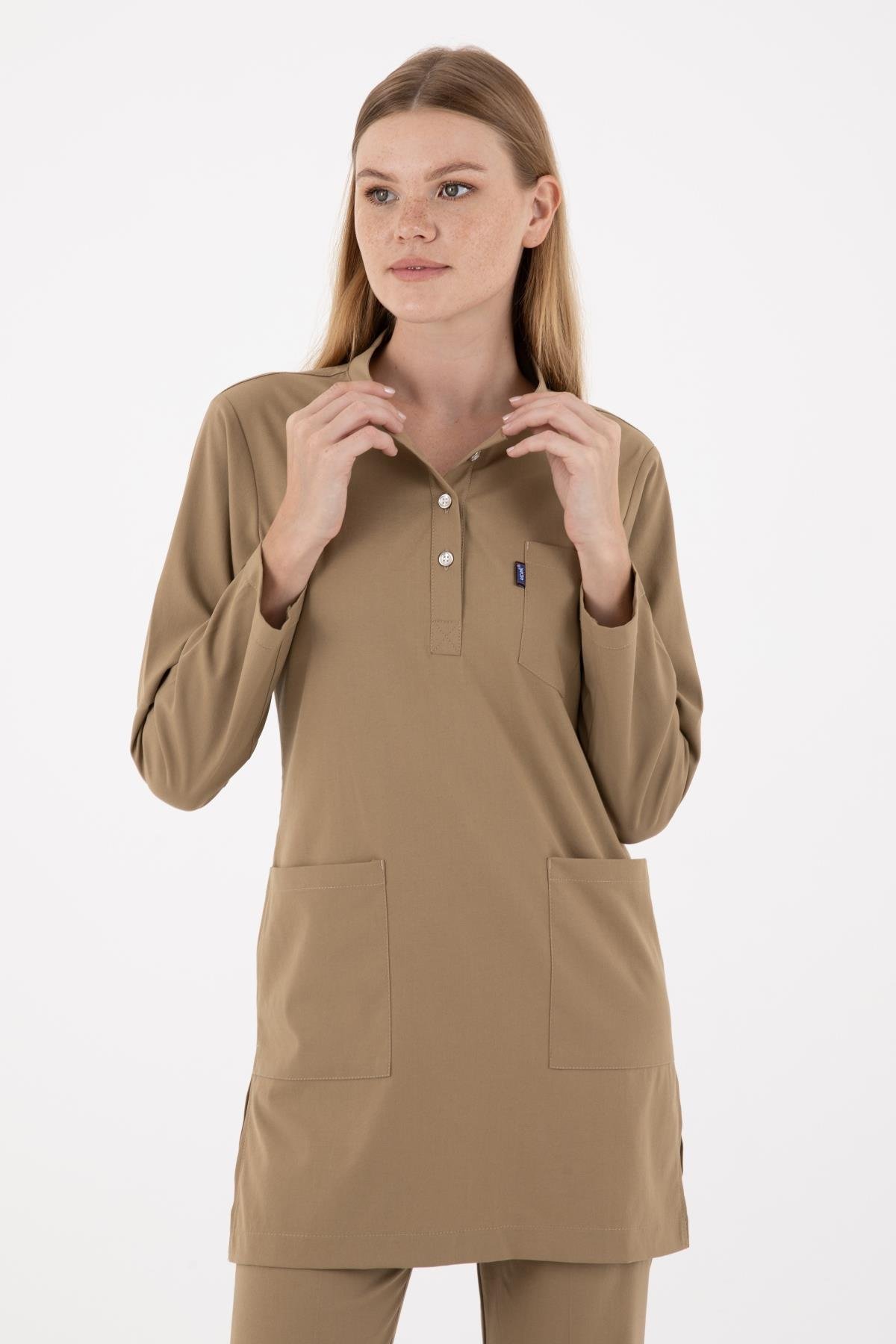 BEJ KARYA TESETTÜR ÜNİFORMA TAKIM