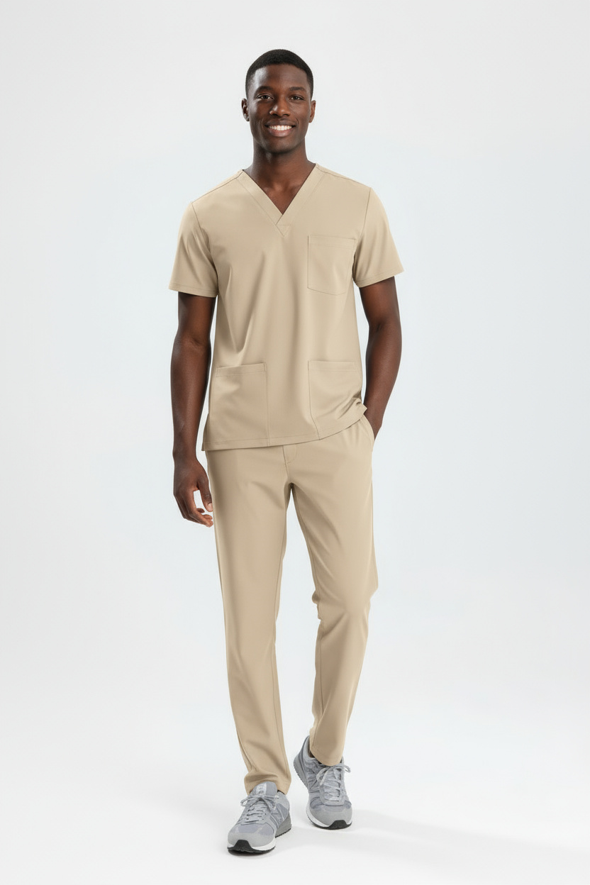 BEJ SAĞLIK TEKNİSYEN/TEKNİKER VE TIBBİ SEKRETER FORMASI LİKRALI SCRUBS TAKIM (MOTH)