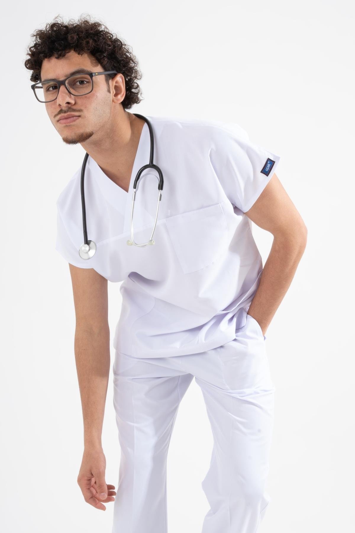 WHITE RAGLAN SLEEVE ALPAKA TOP