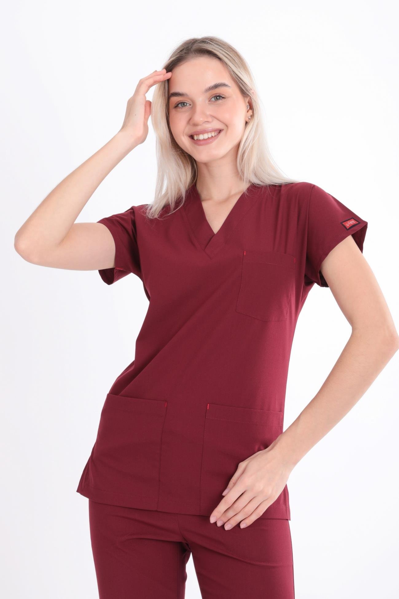 BORDO U-FLEX KADIN LİKRALI TEK ÜST