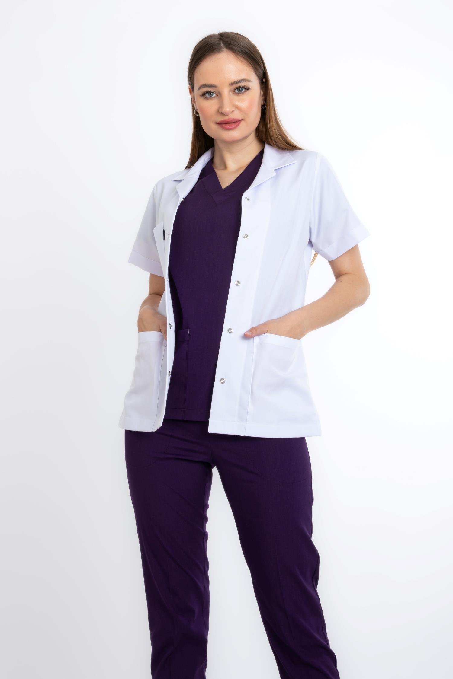 CEKET BOY, KISA KOL, KLASİK YAKA, KADIN DOKTOR ÖNLÜĞÜ