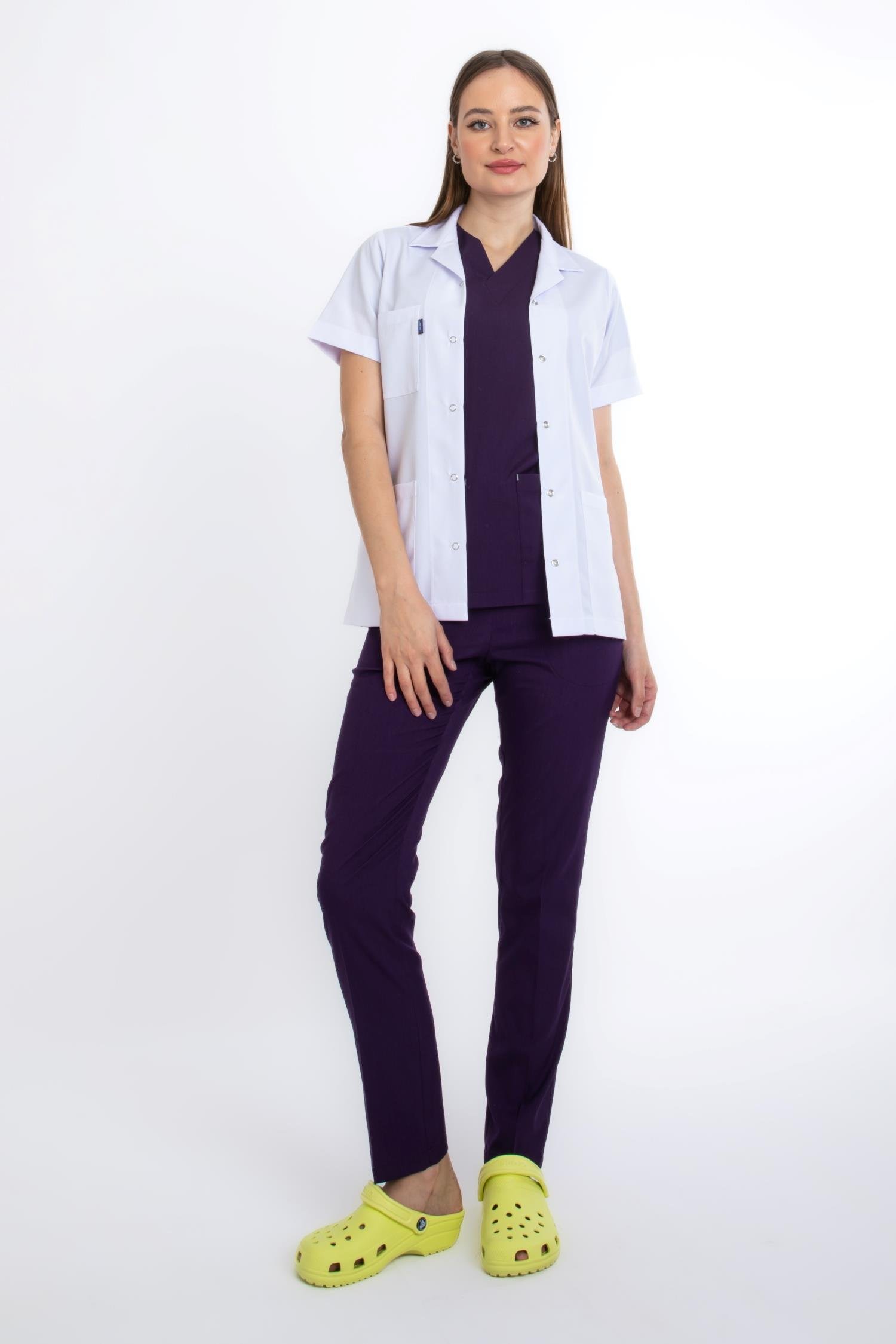 CEKET BOY, KISA KOL, KLASİK YAKA, KADIN DOKTOR ÖNLÜĞÜ