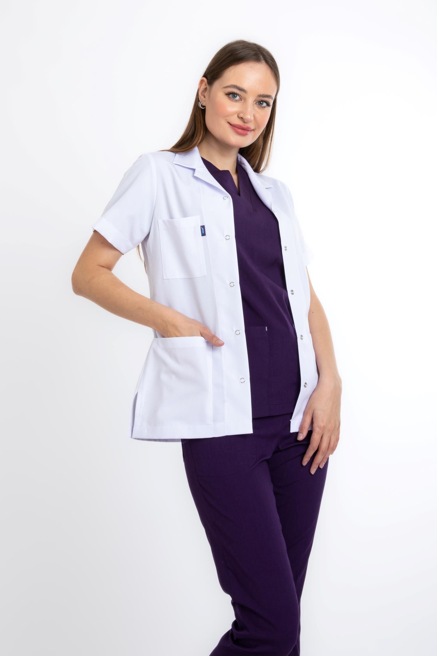 CEKET BOY, KISA KOL, KLASİK YAKA, KADIN DOKTOR ÖNLÜĞÜ