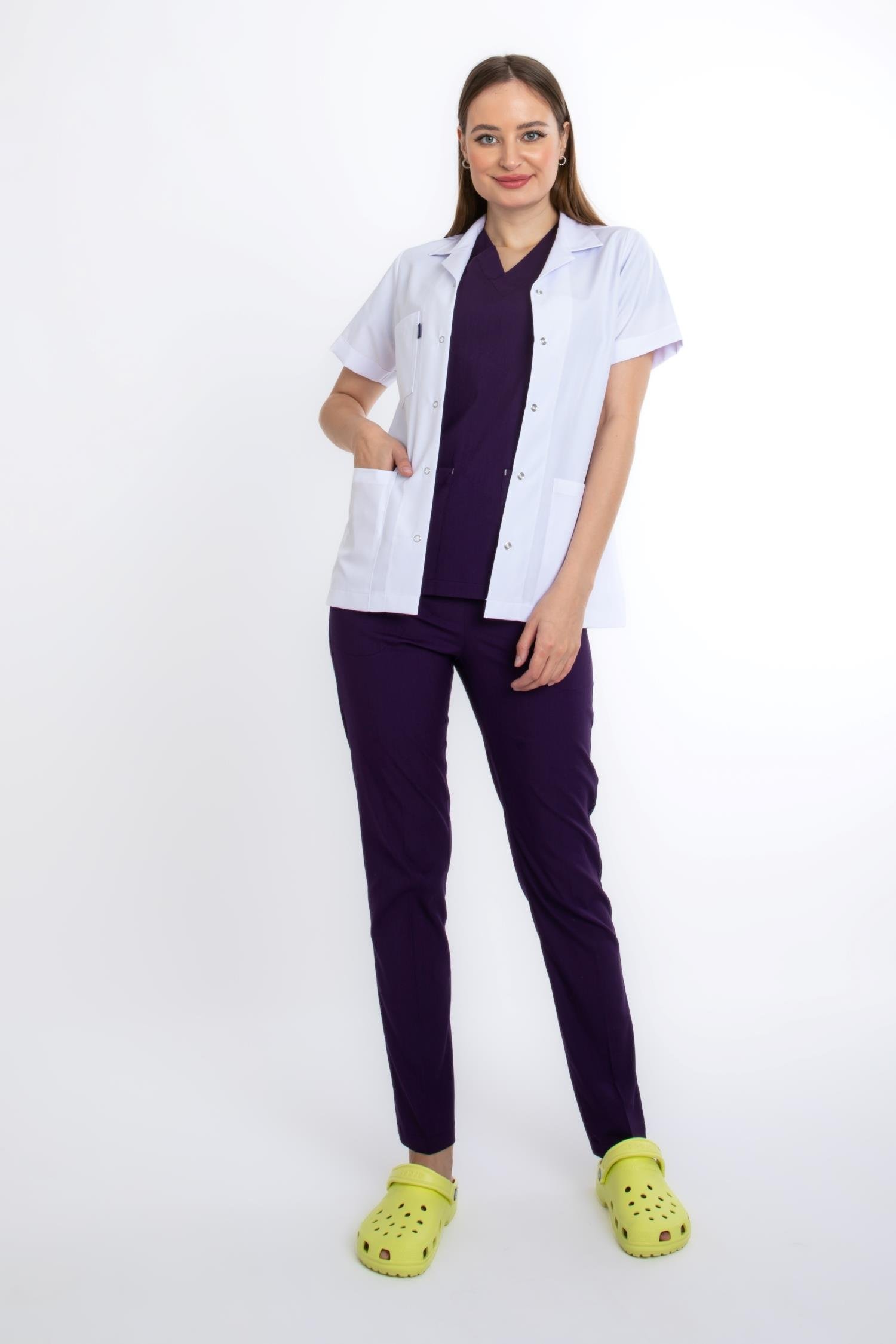 CEKET BOY, KISA KOL, KLASİK YAKA, KADIN DOKTOR ÖNLÜĞÜ