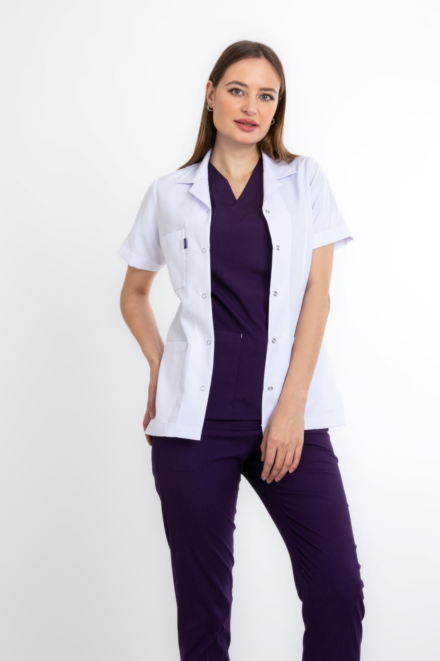 CEKET BOY, KISA KOL, KLASİK YAKA, KADIN DOKTOR ÖNLÜĞÜ