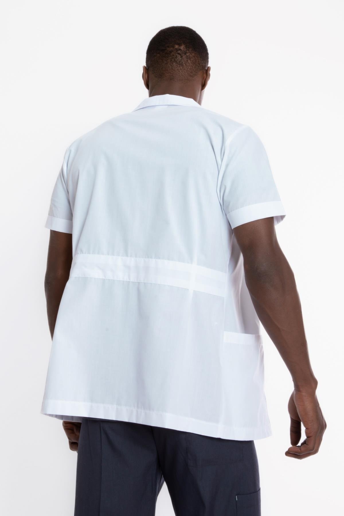 CEKET BOY, KISA KOL, KLASİK YAKA, TERİKOTON ERKEK DOKTOR ÖNLÜĞÜ