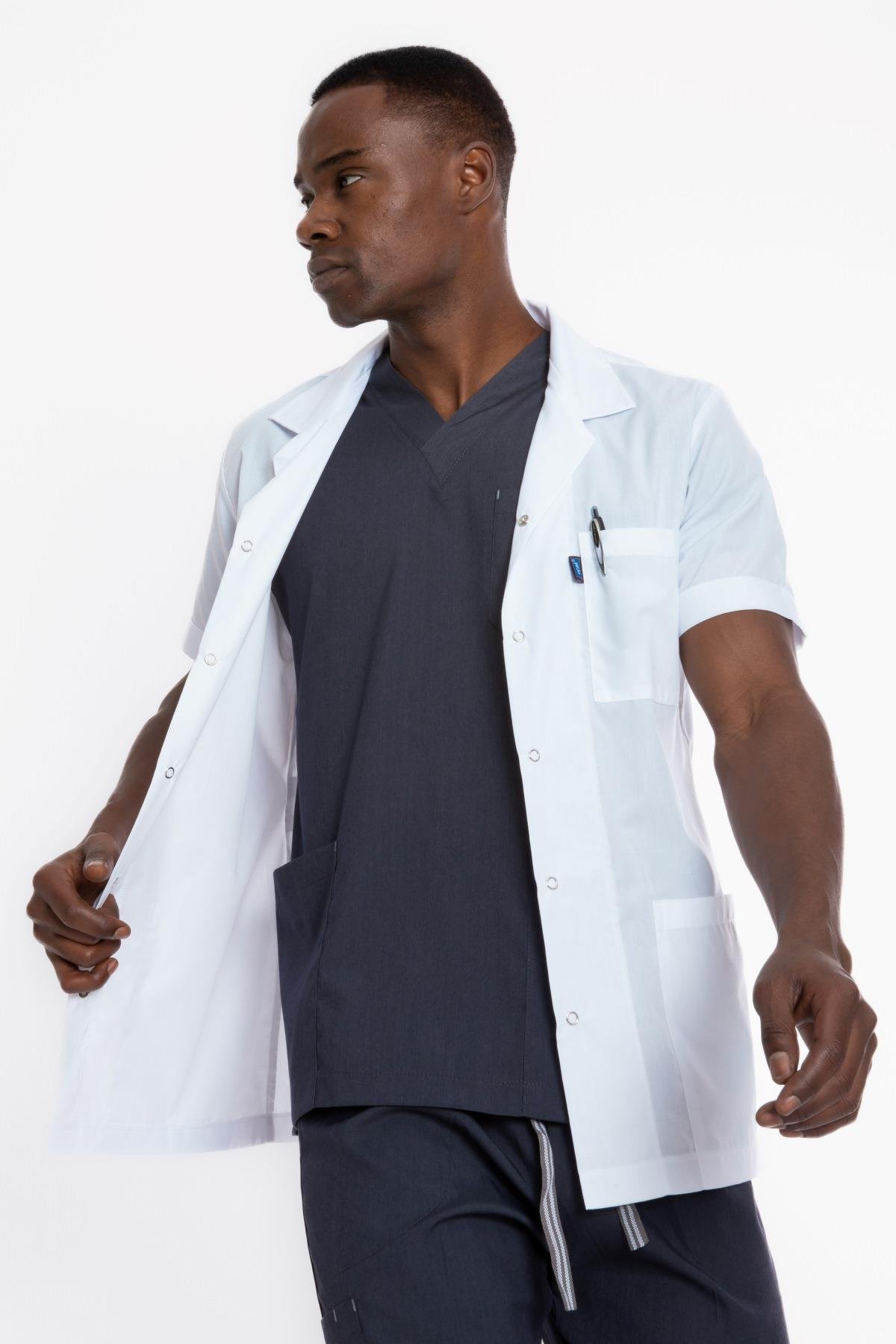 CEKET BOY, KISA KOL, KLASİK YAKA, TERİKOTON ERKEK DOKTOR ÖNLÜĞÜ