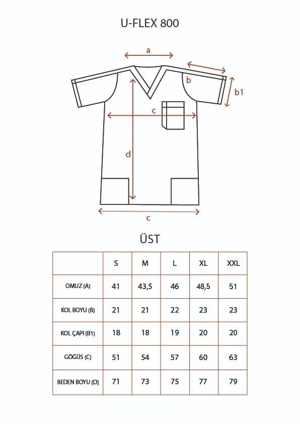 KAKAO U-FLEX ERKEK SCRUBS TAKIM
