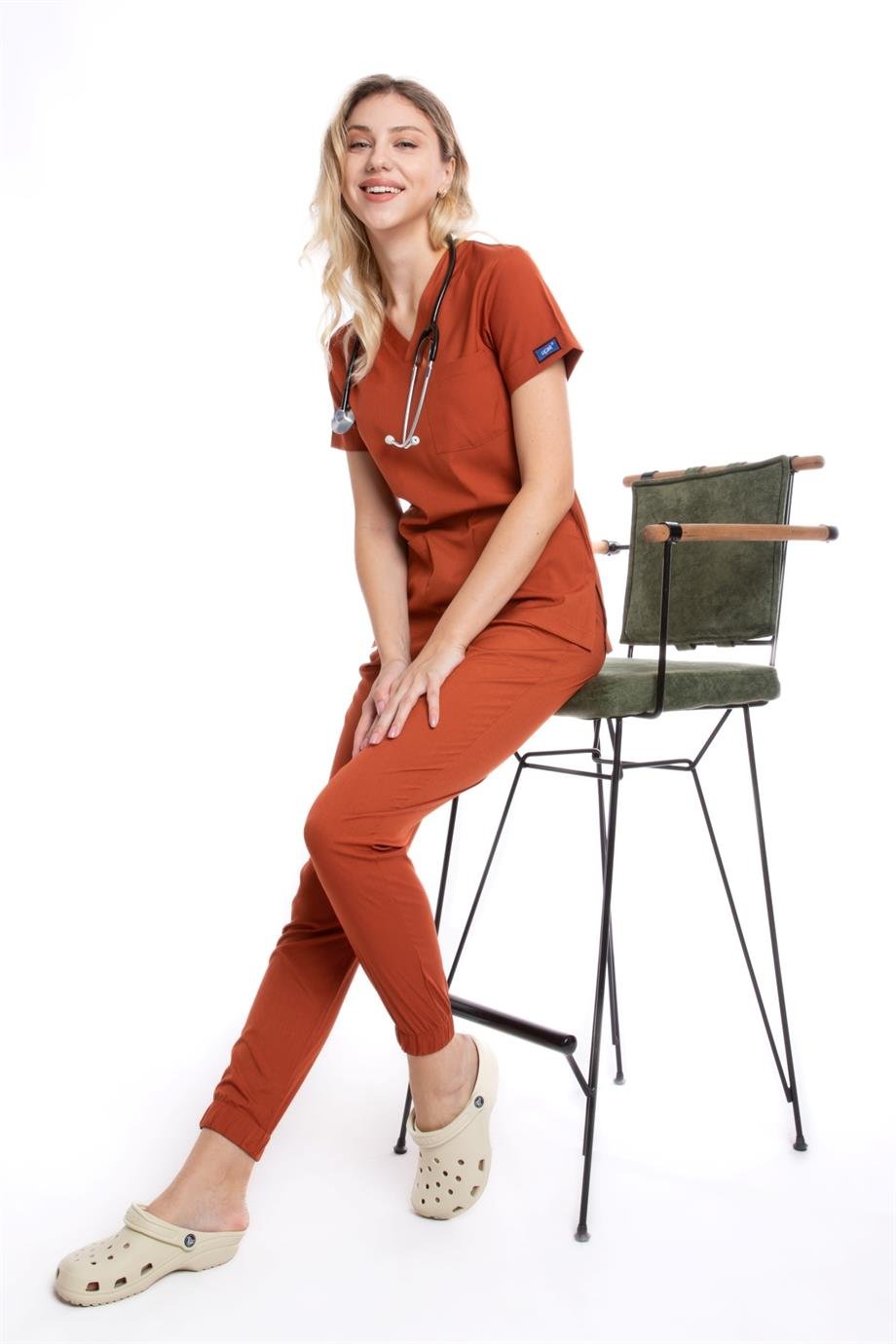 KİREMİT JOGGER KADIN ÜNİFORMA TAKIM