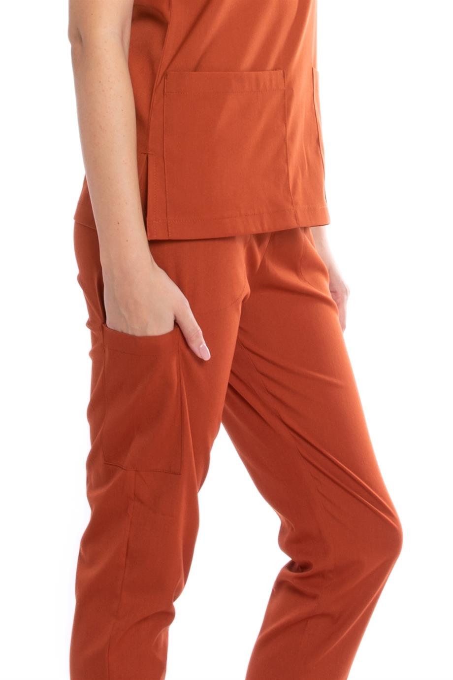 KİREMİT JOGGER KADIN ÜNİFORMA TAKIM