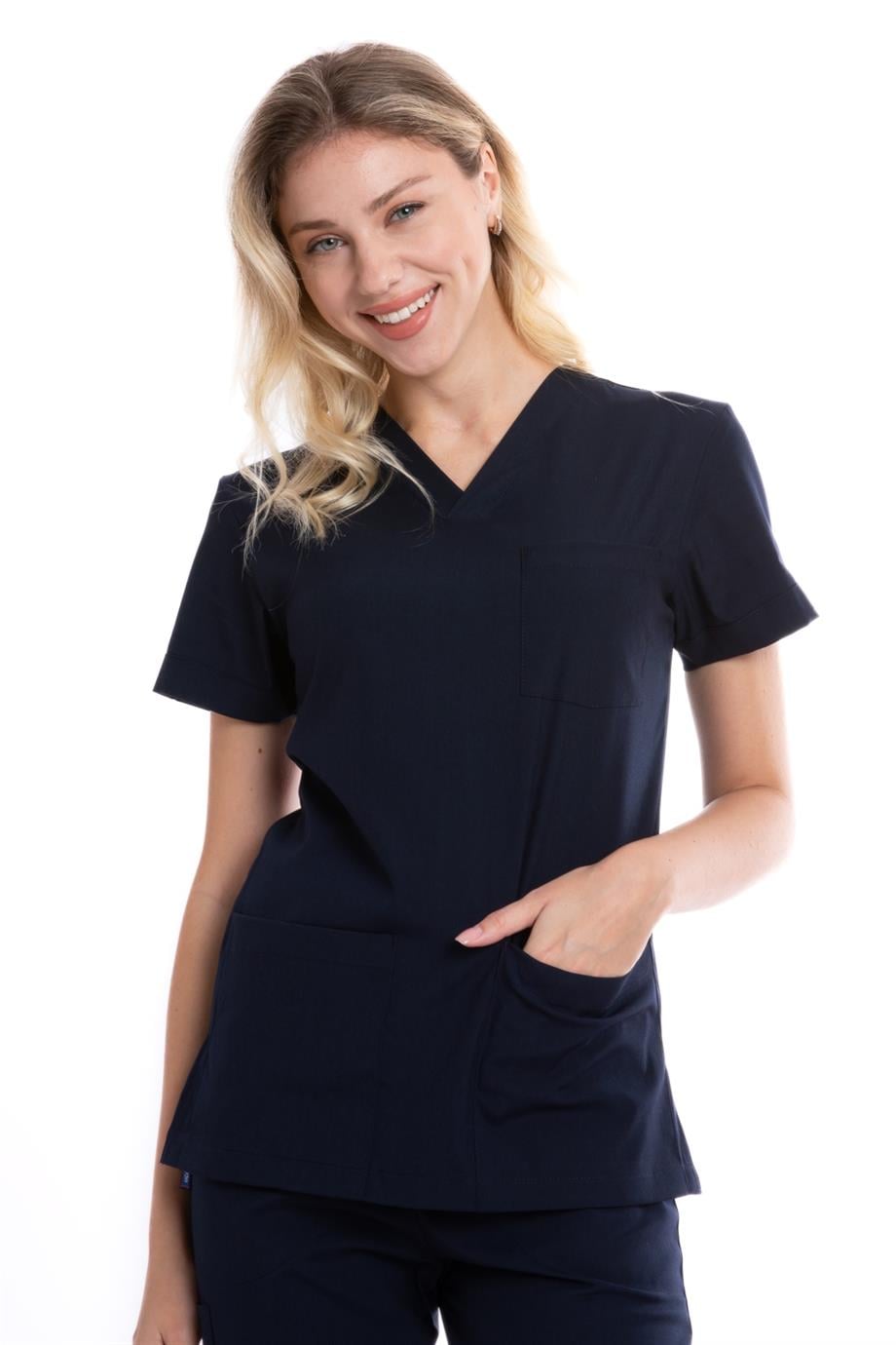 NAVY JOGGER WOMEN SCRUBS SET