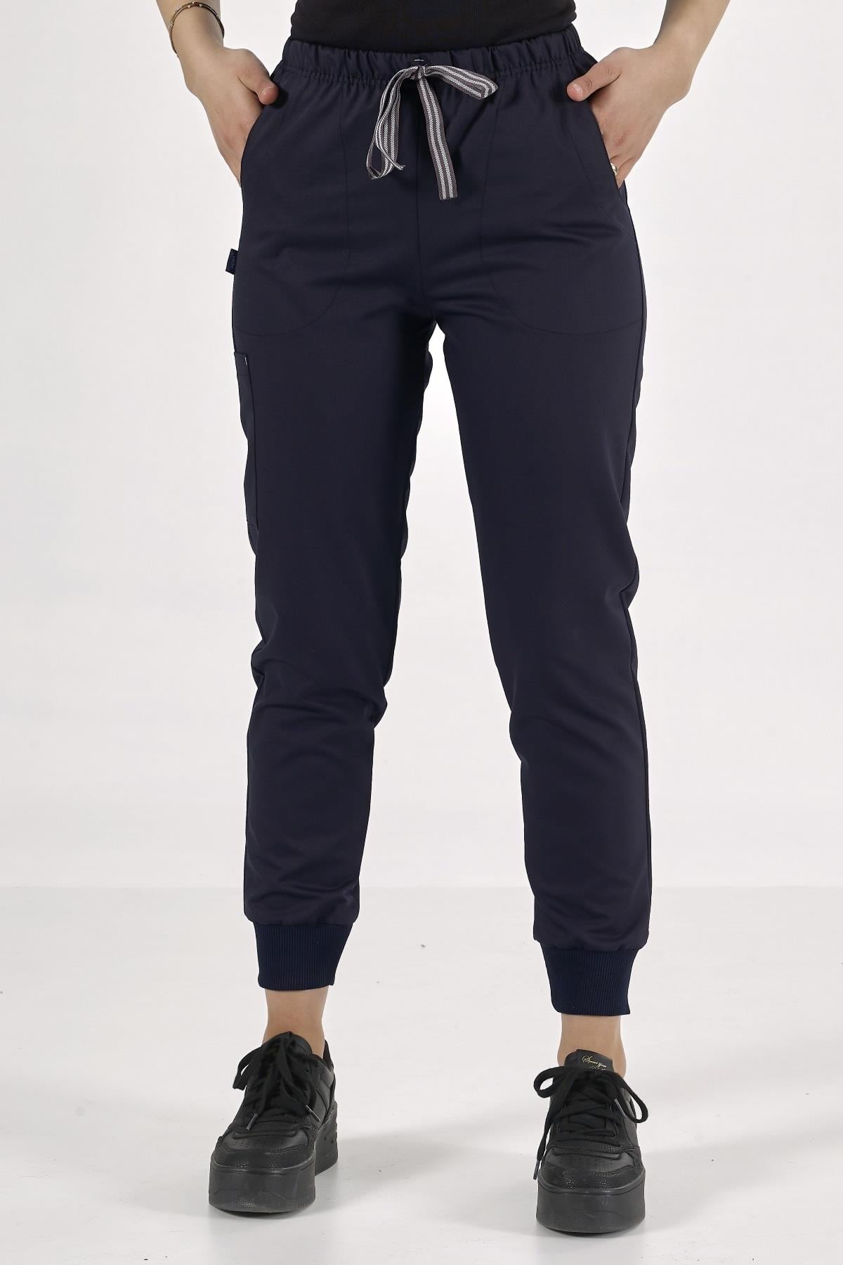 LACİVERT PREMIUM LİKRALI JOGGER KADIN PANTOLON