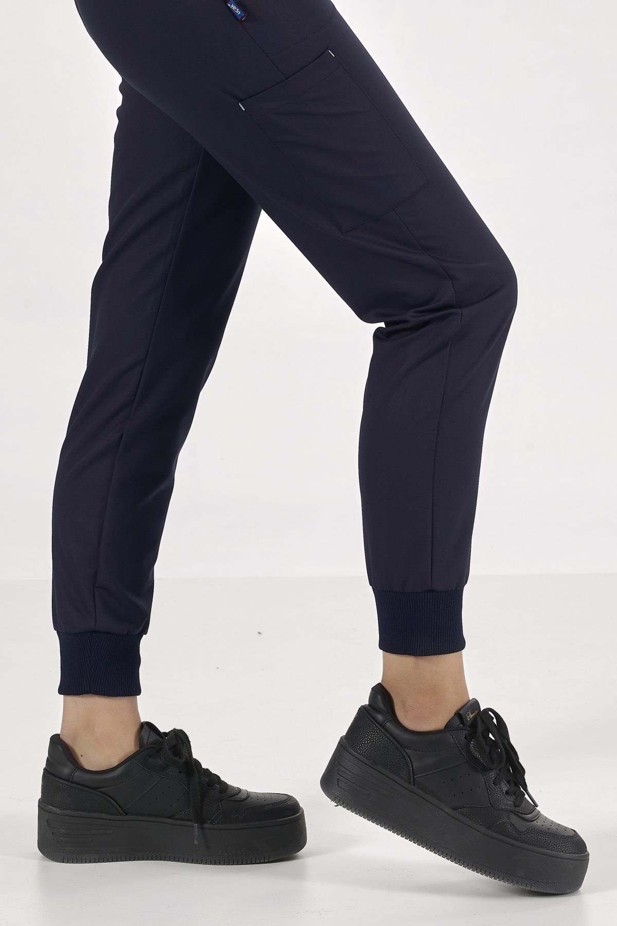 LACİVERT PREMIUM LİKRALI JOGGER KADIN PANTOLON