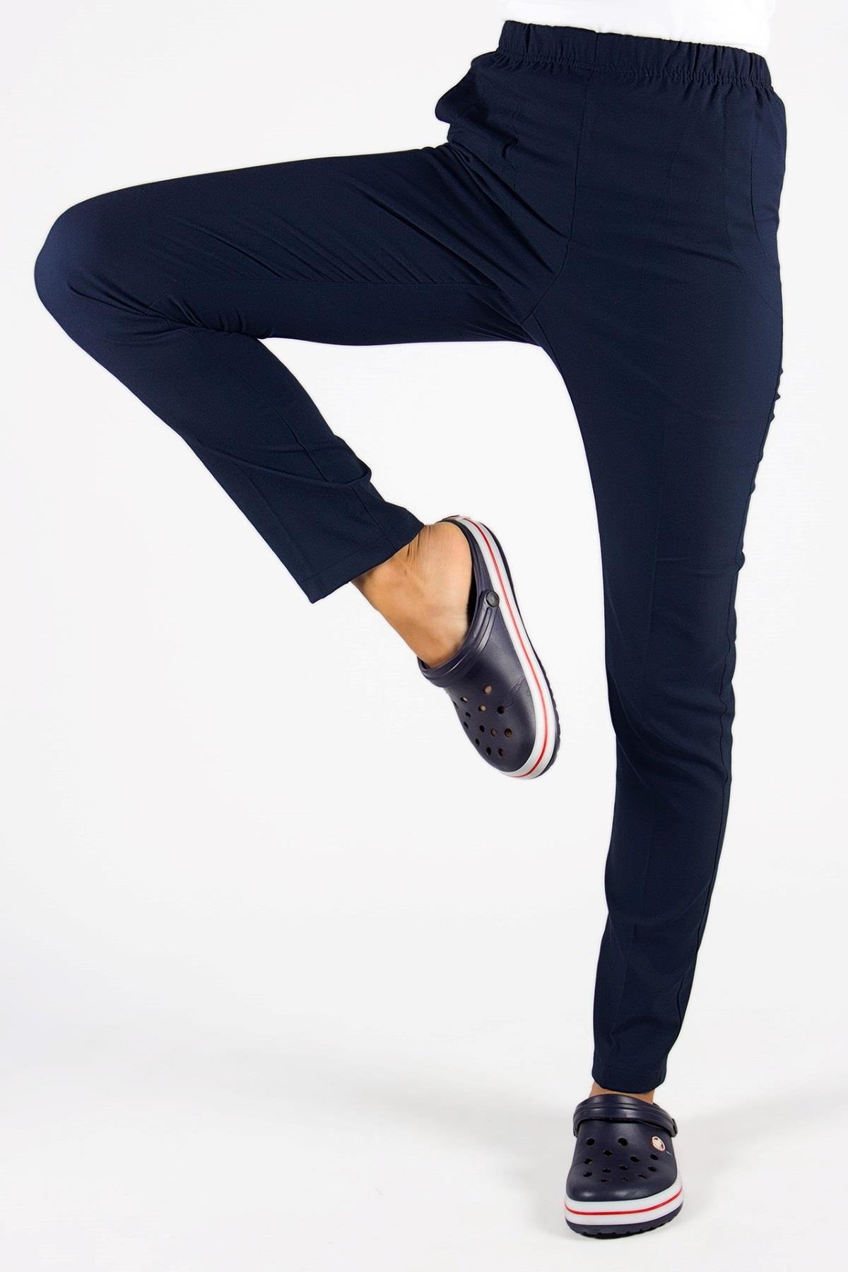 LACİVERT U-FLEX LİKRALI KADIN PANTOLON