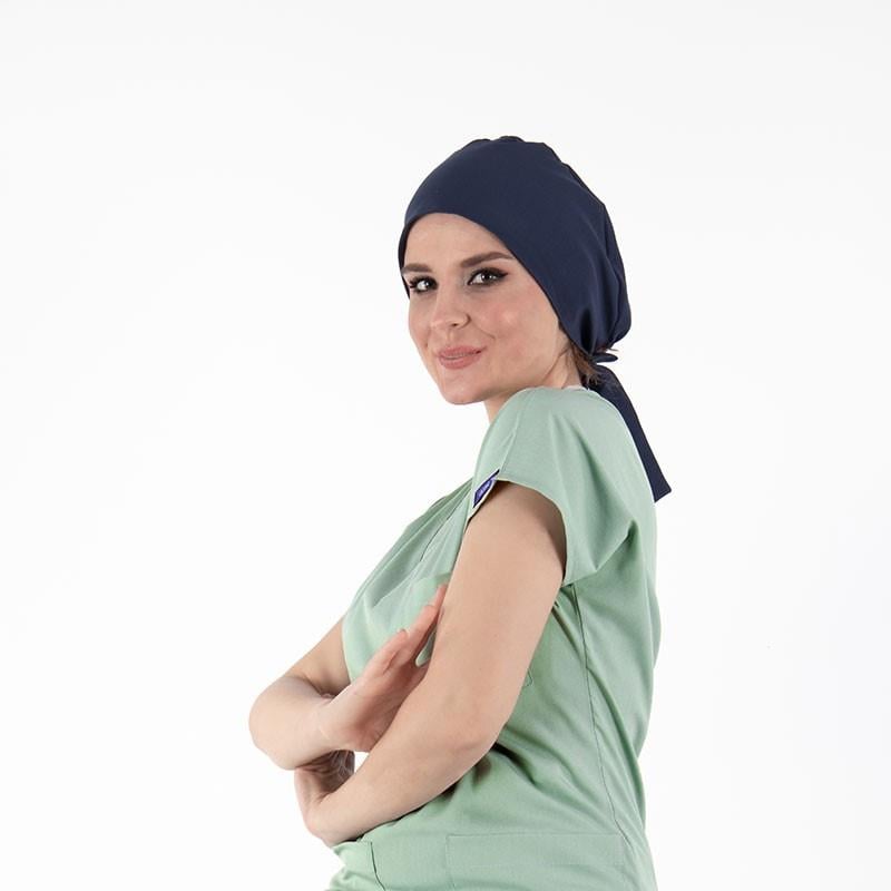 LACİVERT UZUN SAÇ BONESİ