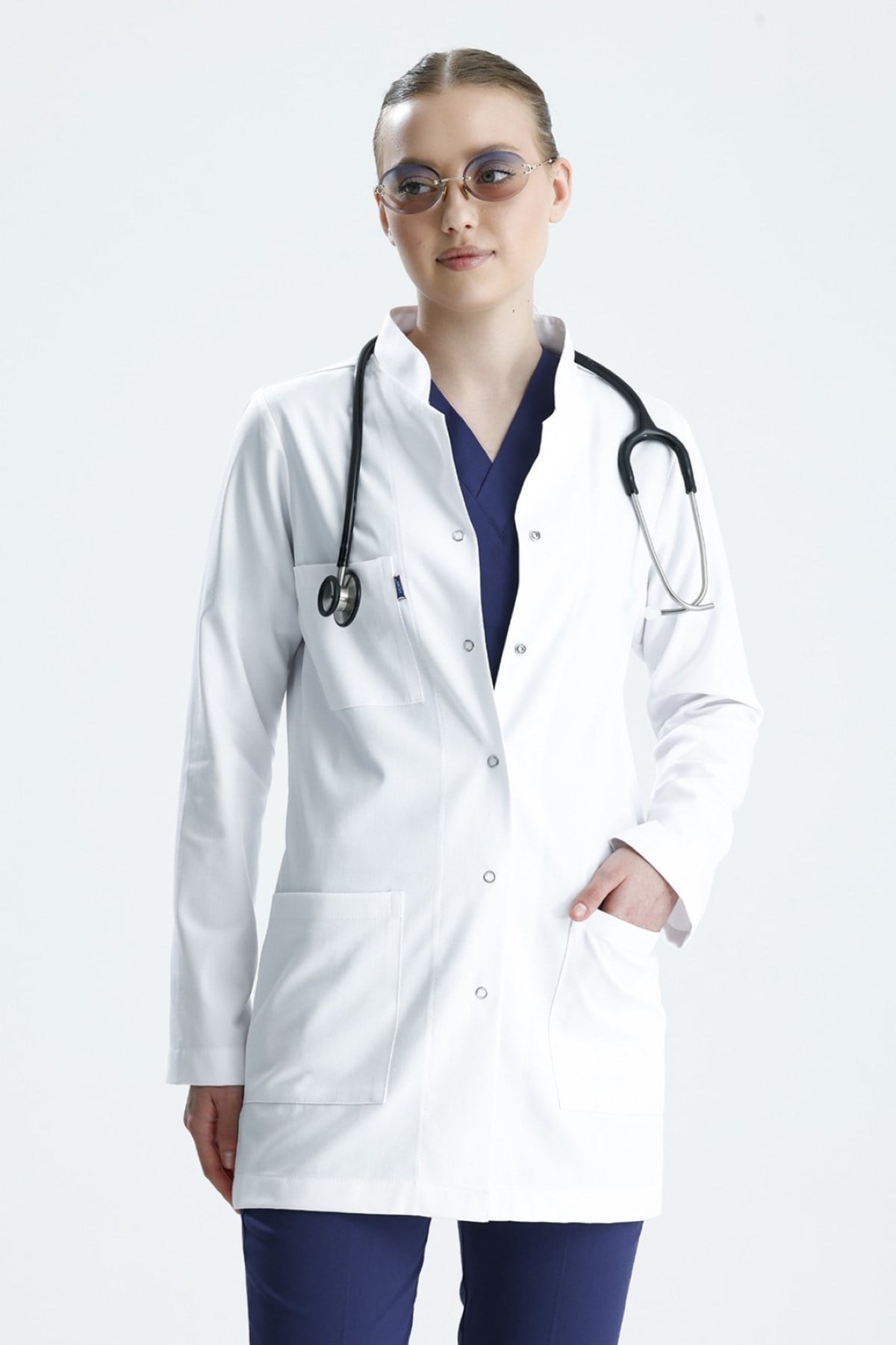 LİKRALI, TUNİK BOY, HAKİM YAKA, KADIN DOKTOR ÖNLÜĞÜ