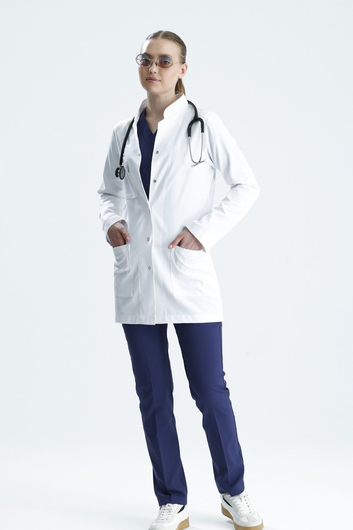 LİKRALI, TUNİK BOY, HAKİM YAKA, KADIN DOKTOR ÖNLÜĞÜ
