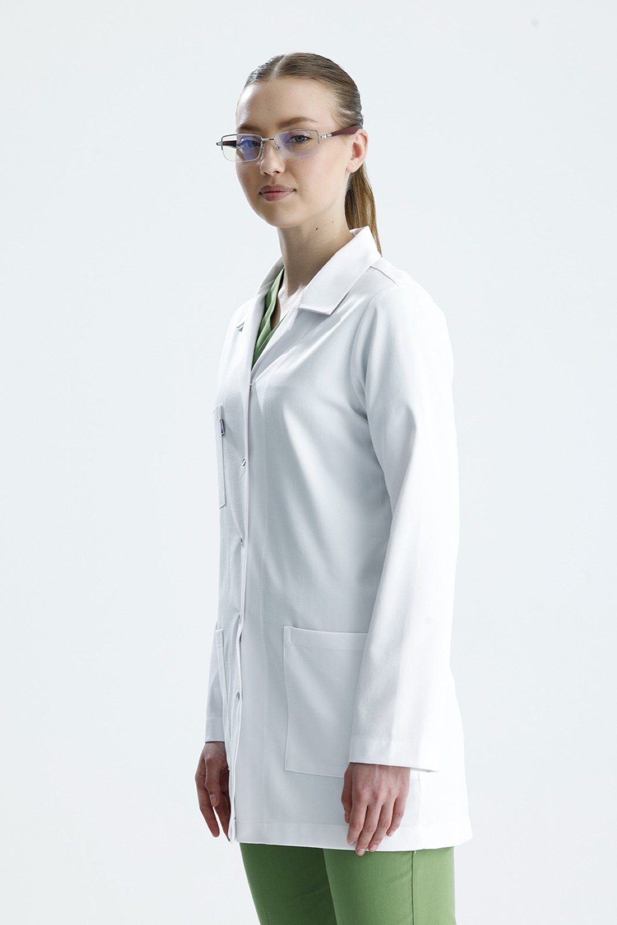 LİKRALI, TUNİK BOY, KLASİK YAKA, KADIN DOKTOR ÖNLÜĞÜ