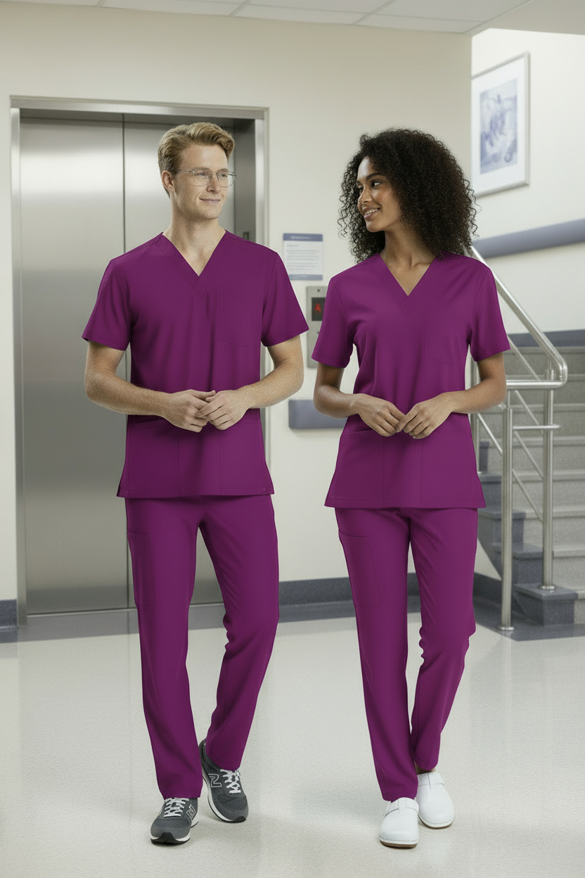 MOR EBE FORMASI LİKRALI SCRUBS TAKIM (BYZANTIUM)