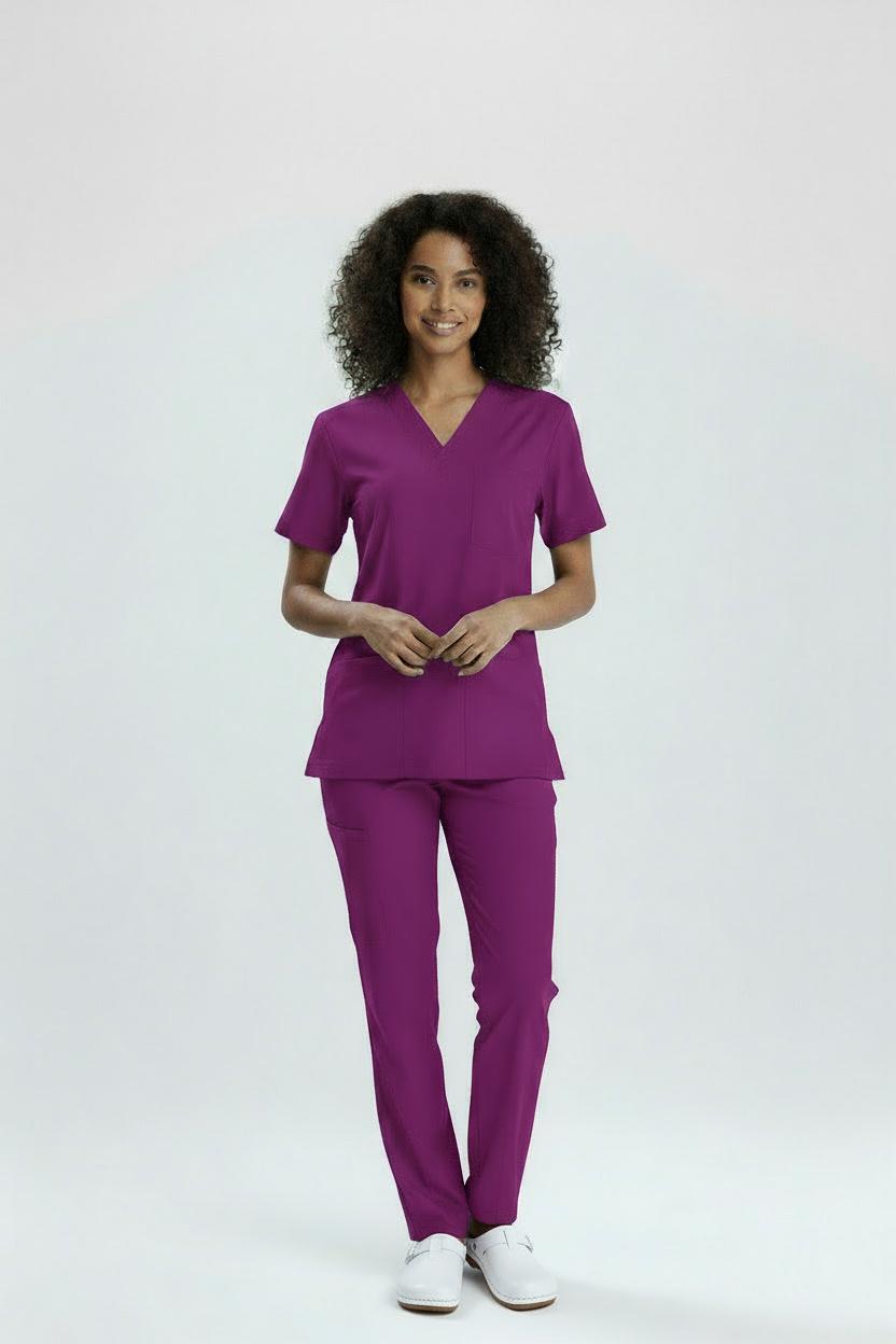 MOR EBE FORMASI LİKRALI SCRUBS TAKIM (BYZANTIUM)