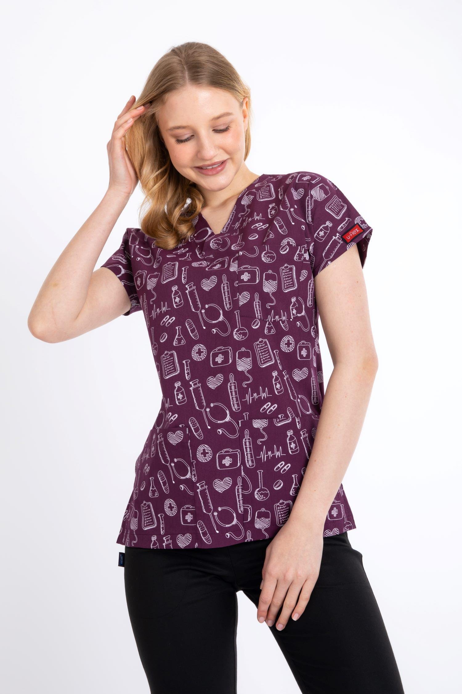 MÜRDÜM SEMBOL U-FLEX KADIN LİKRALI TEK ÜST