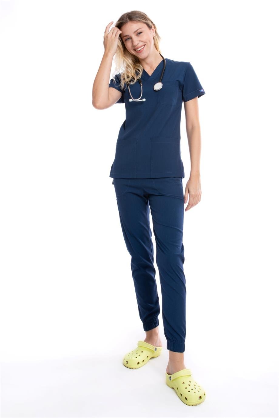 PETROL LACİVERT JOGGER KADIN ÜNİFORMA TAKIM