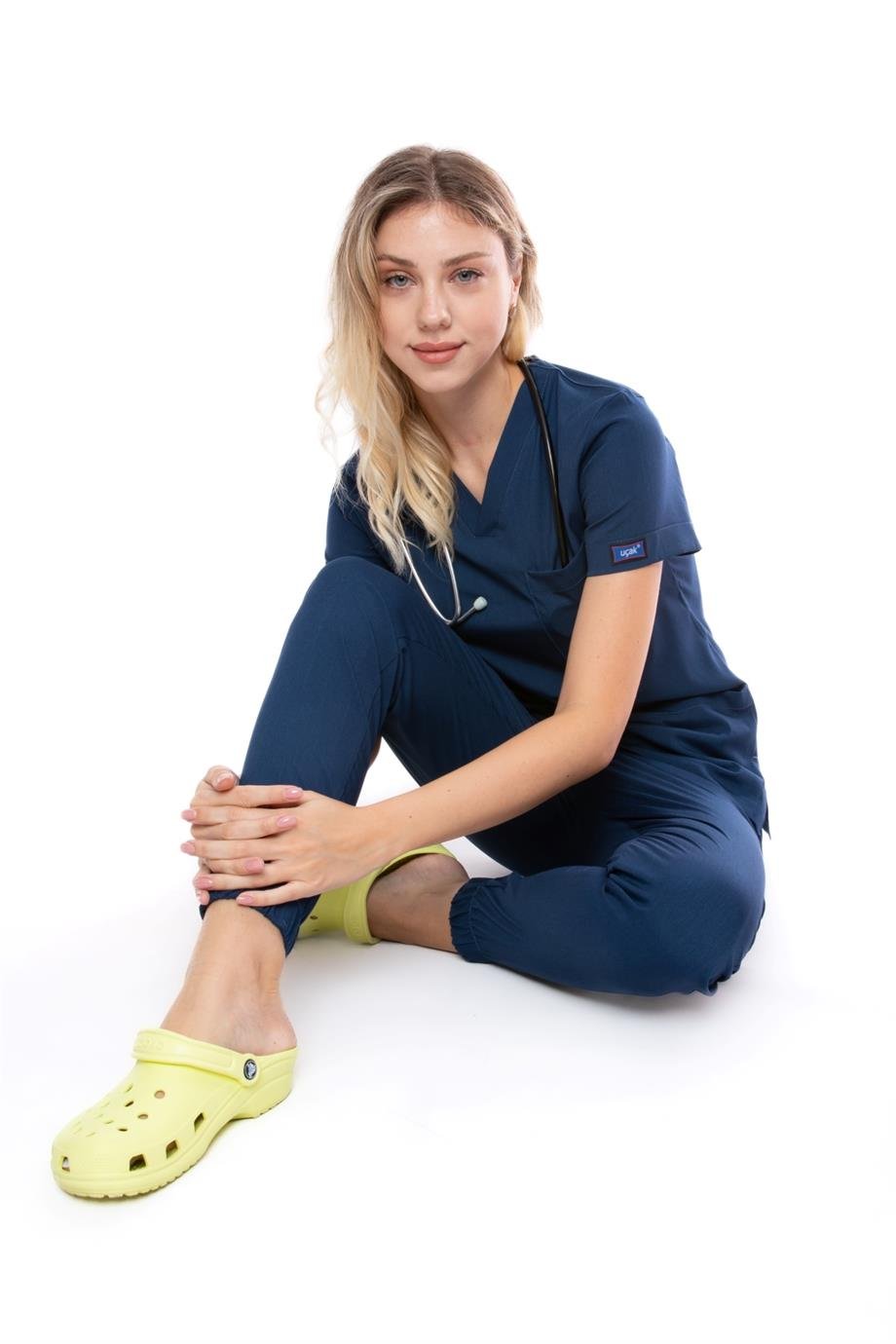 PETROL LACİVERT JOGGER KADIN ÜNİFORMA TAKIM